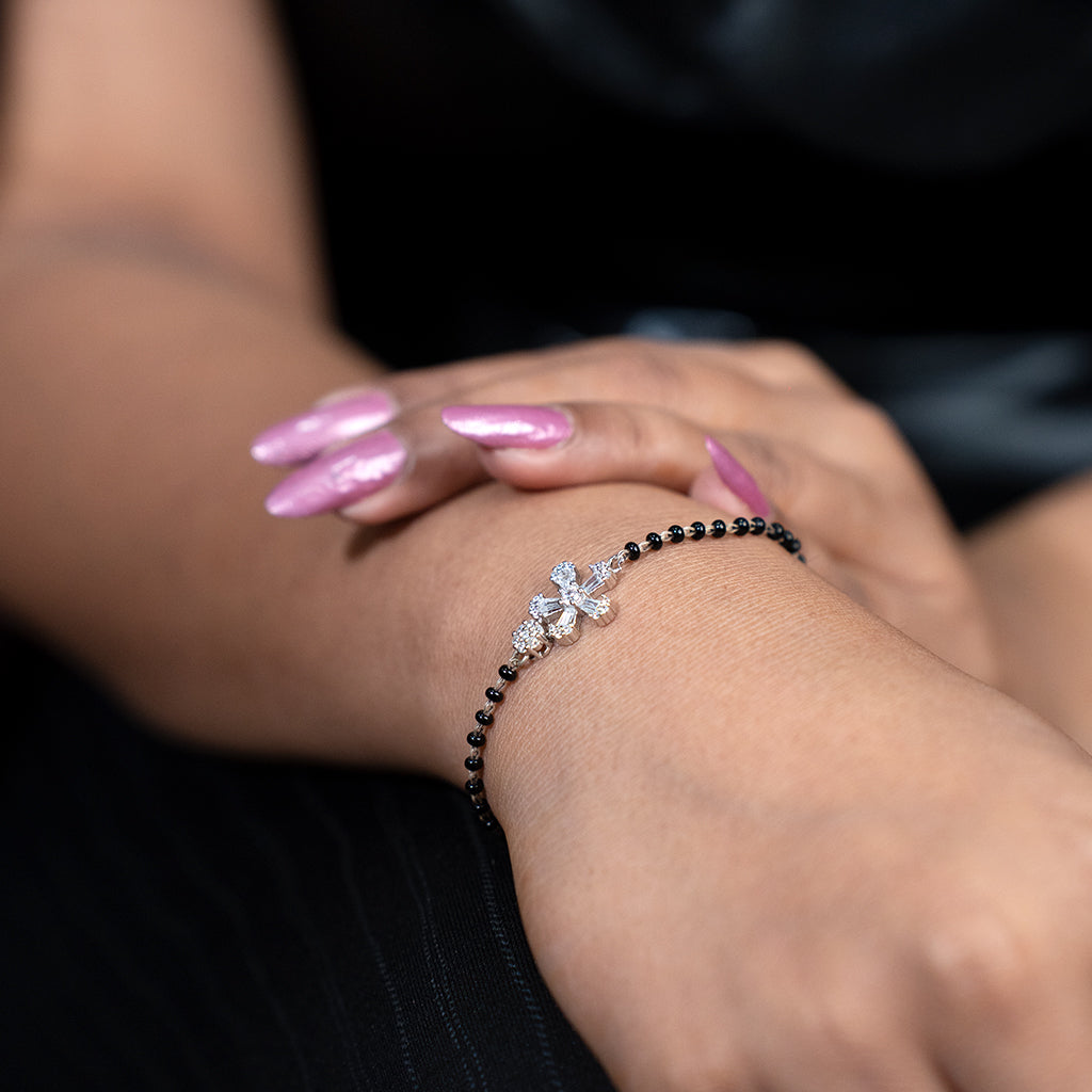 Mangalsutra Silver Bracelet