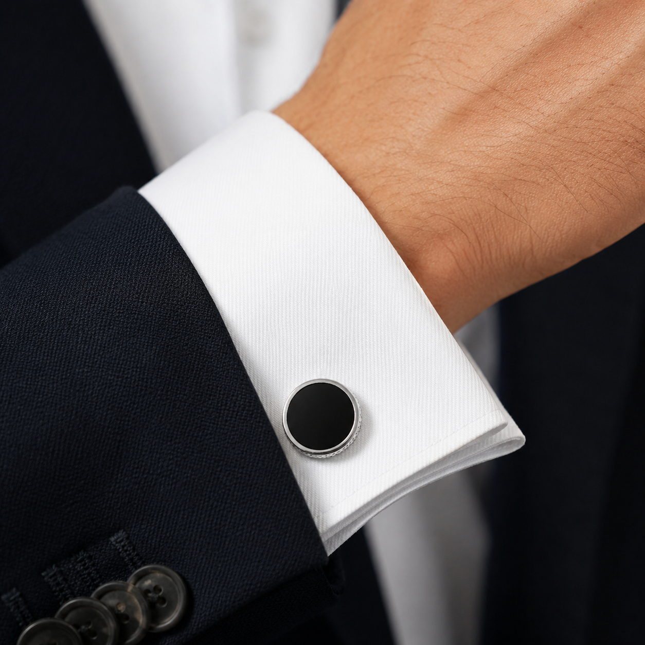 Onyx Edge Cufflinks
