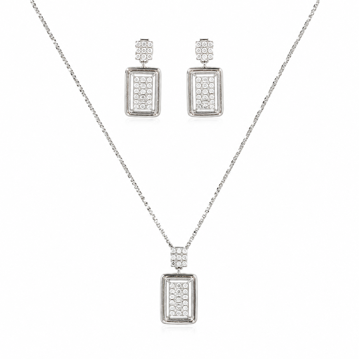 Baguette Glow Pendant Set