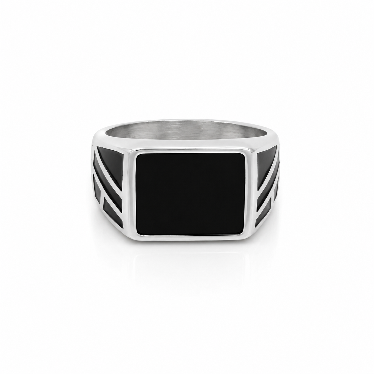 Black Enamel Ring