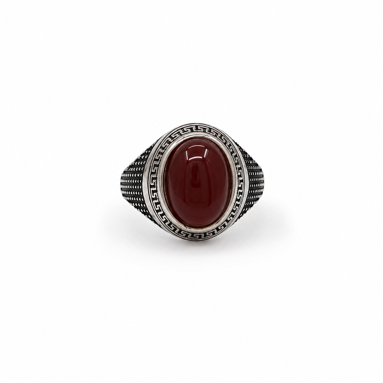 Brown Stone Signet Ring