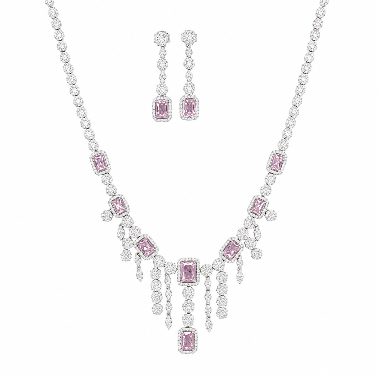 Rosé Emerald Necklace