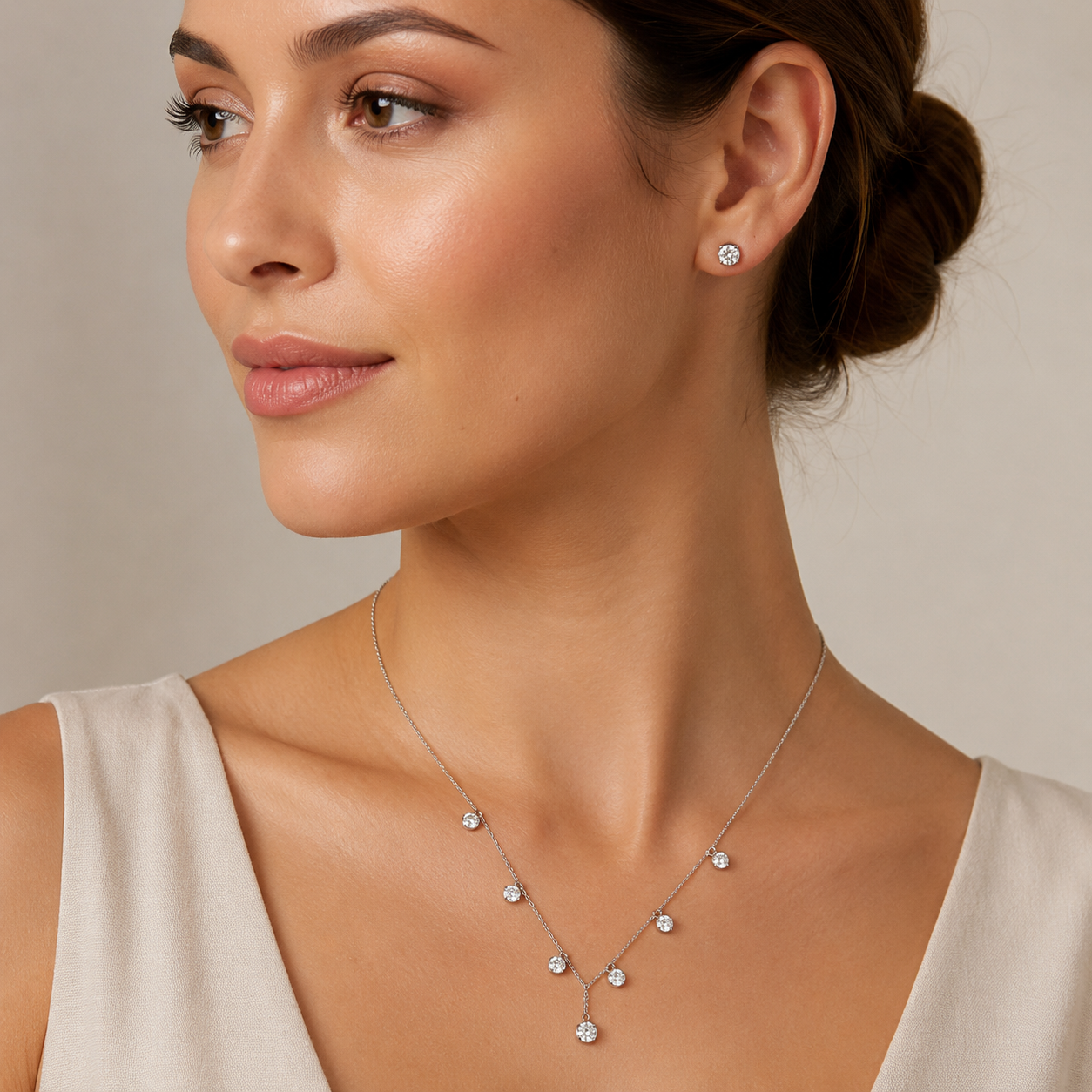 Delicate Dazzle Pendant Set