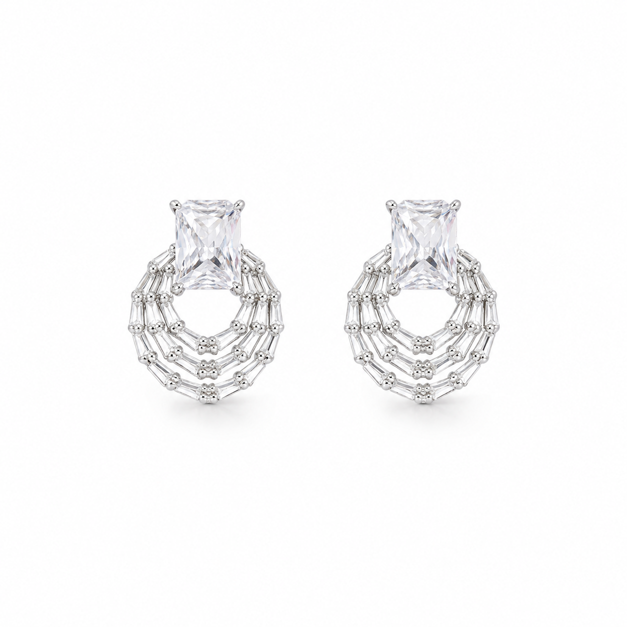Emerald Solitaire Earrings