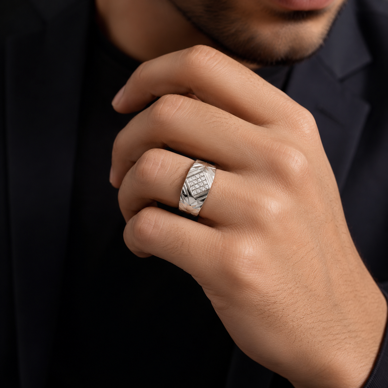 Slim Diamond Ring