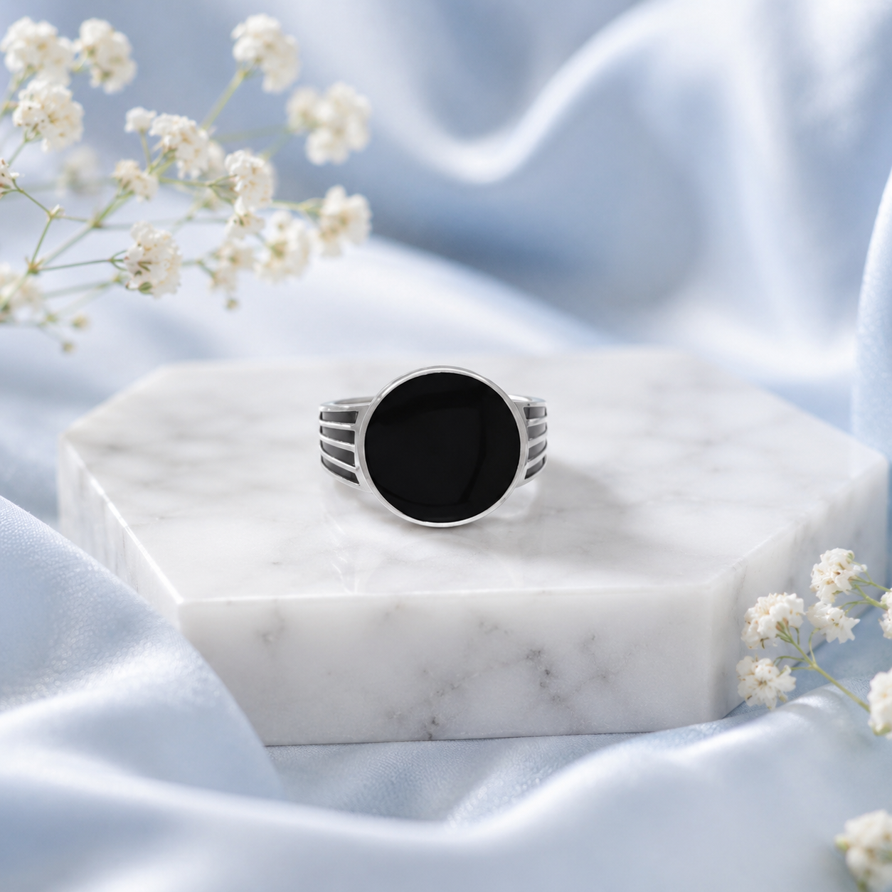Black Stone Ring