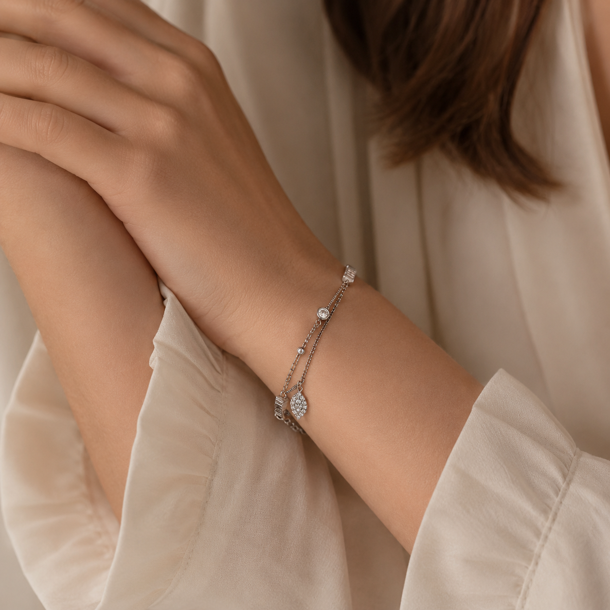 Leaflet Diamond Bracelet