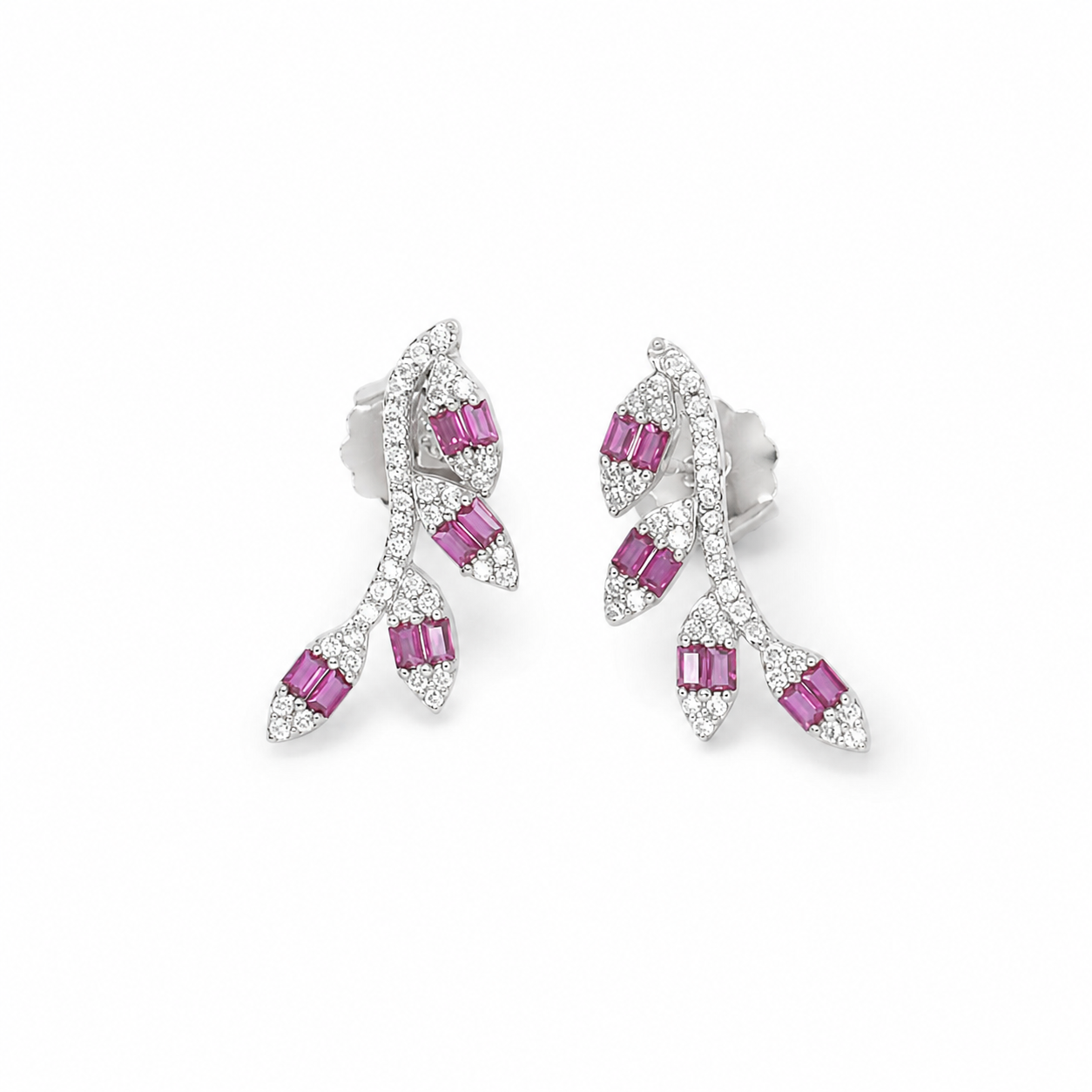 Rosé Diamond Dangles