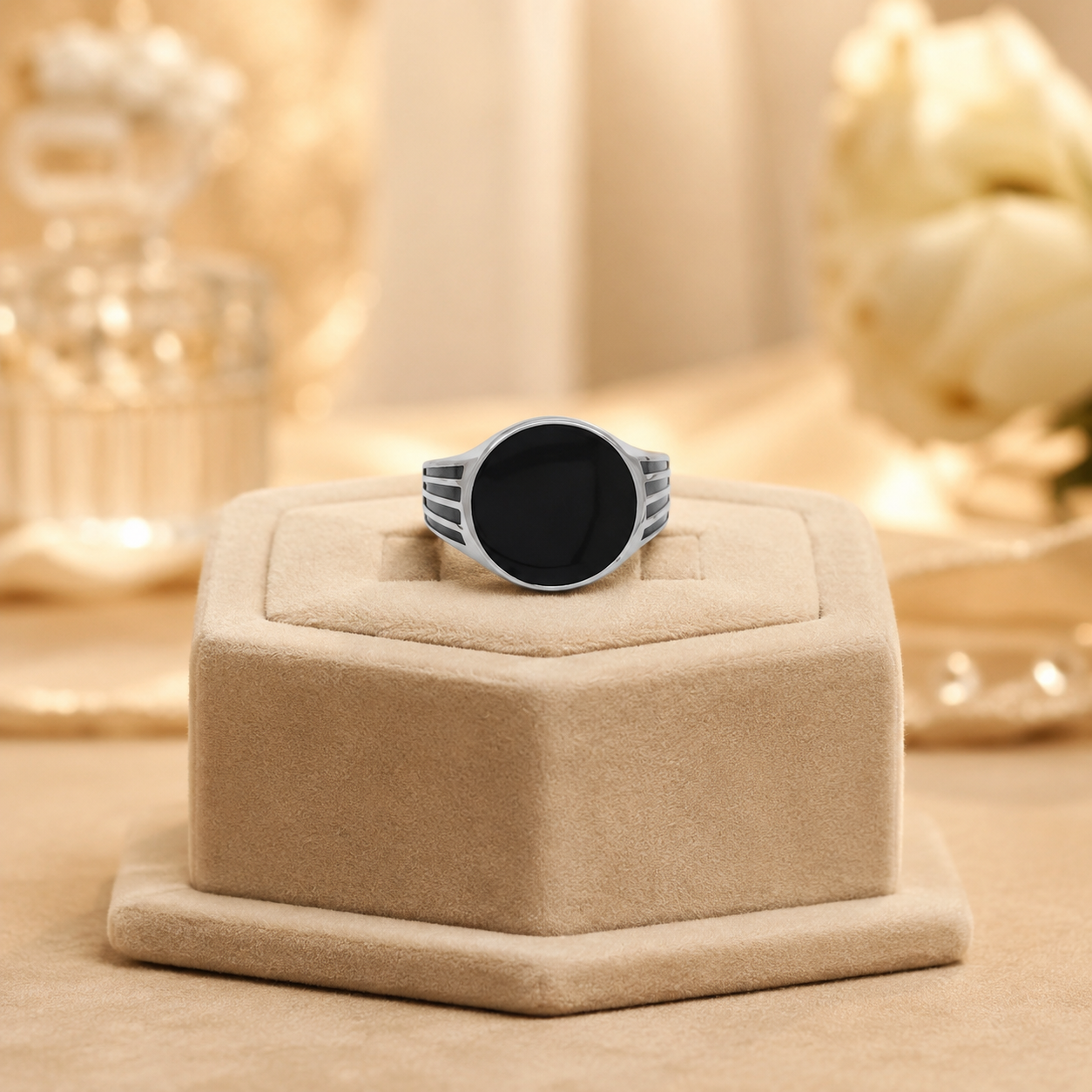 Black Stone Ring
