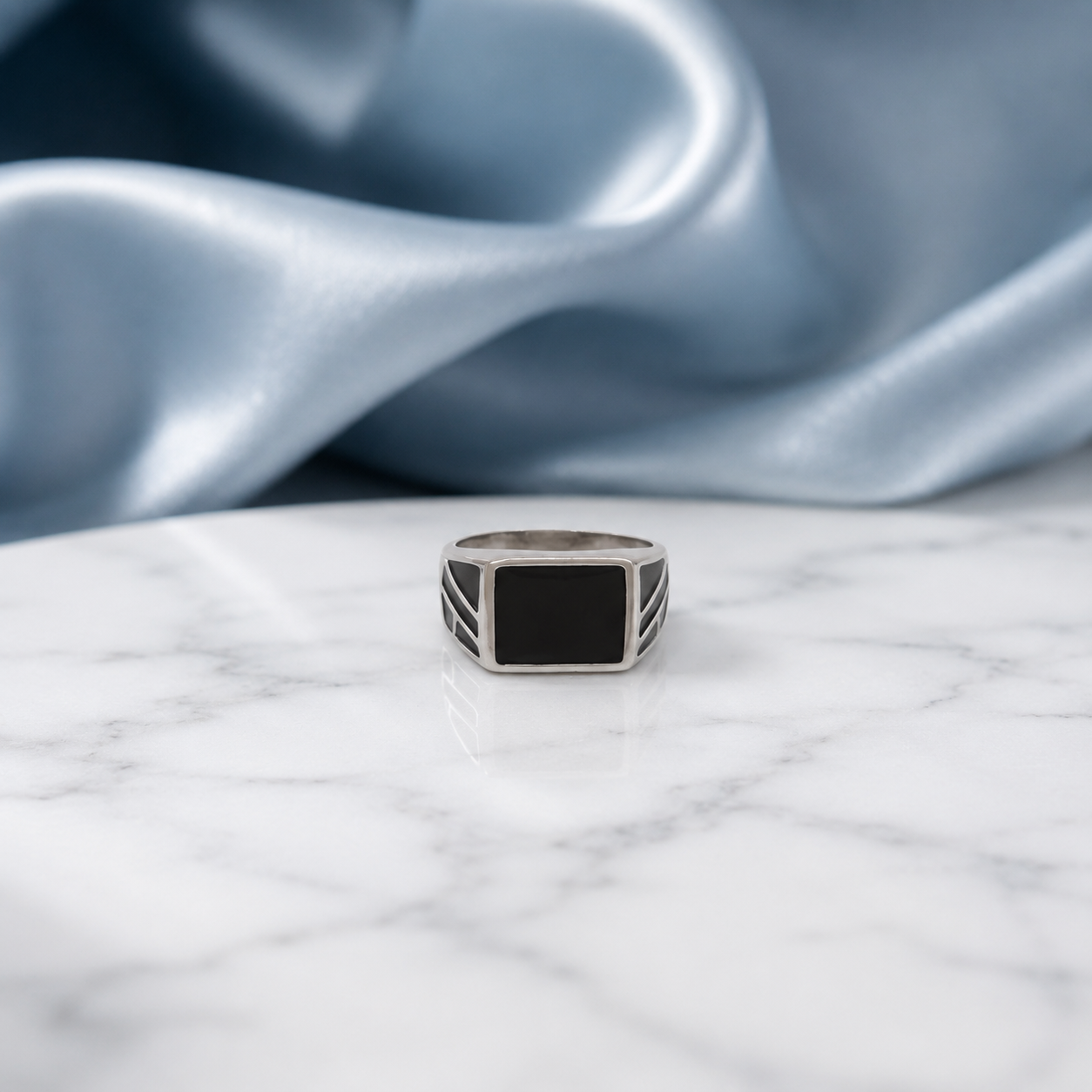 Black Enamel Ring