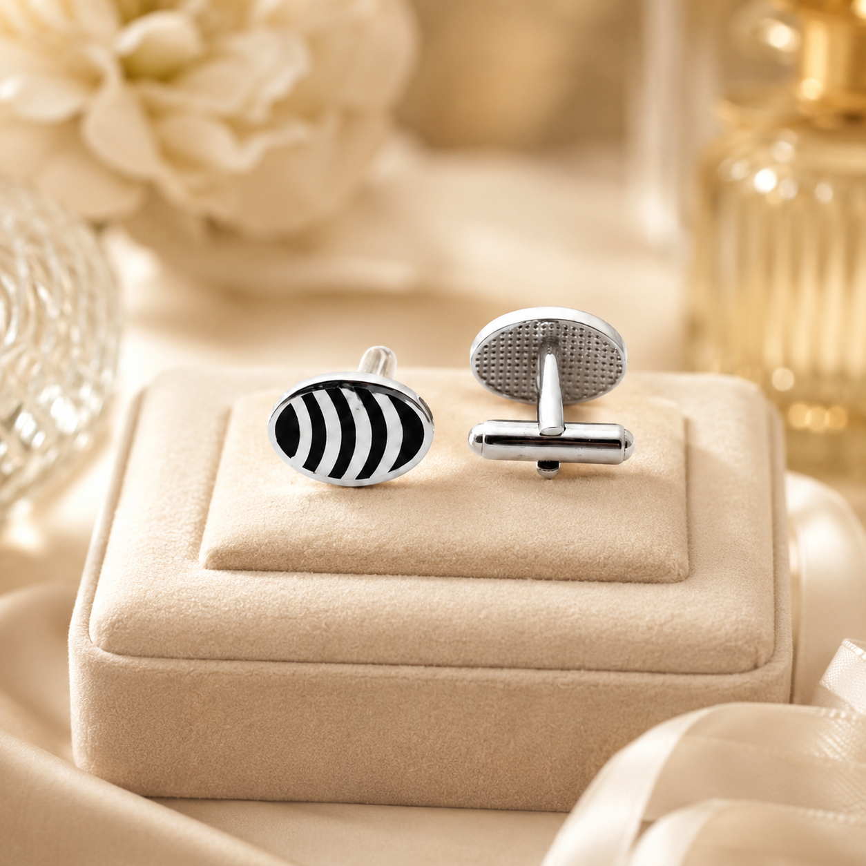 Ebony Enamel Cufflinks