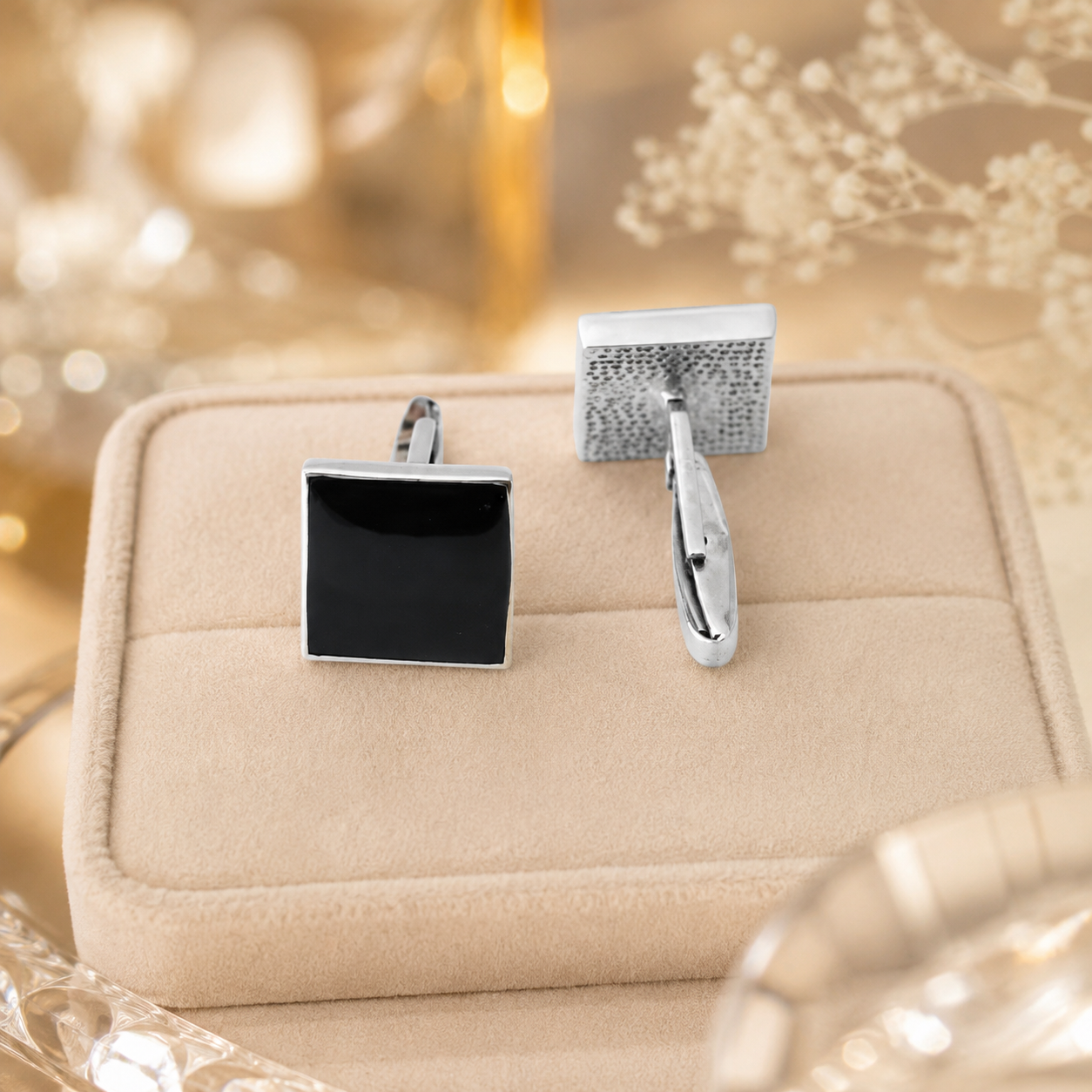 Square Enamel Cufflinks
