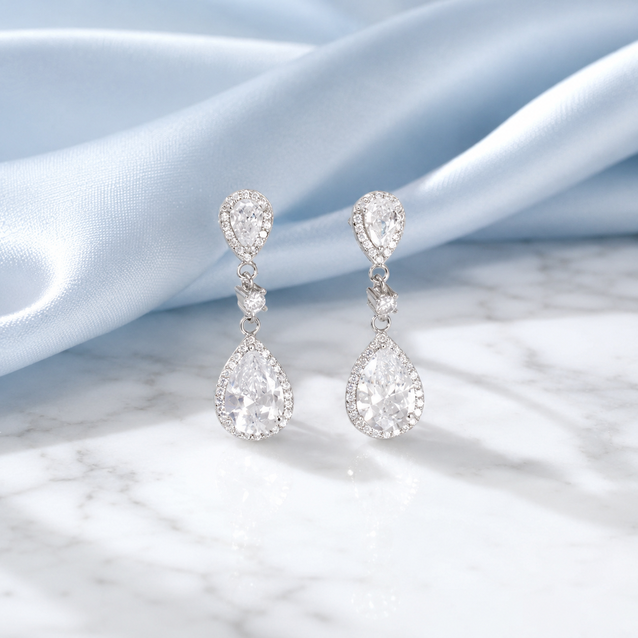 Lustre Pear Earrings