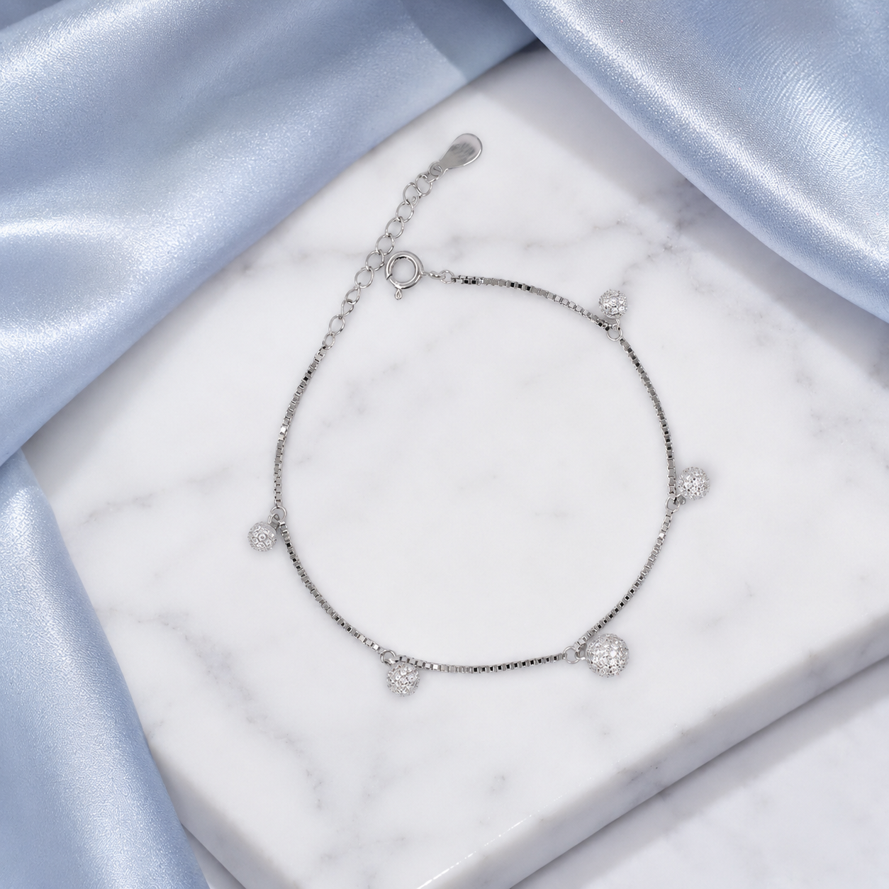 Diamond Bead Bracelet