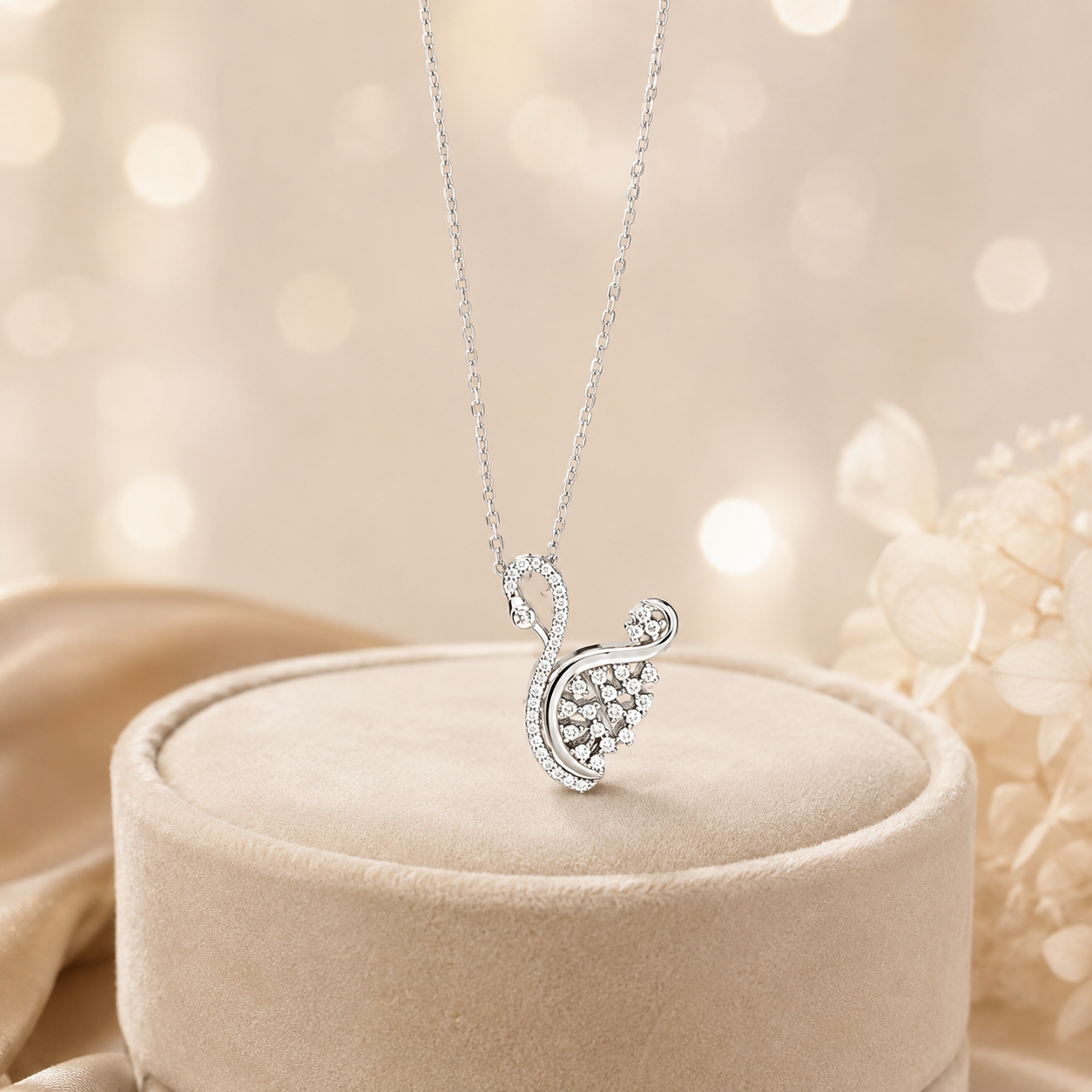 Swanelle Silver Pendant