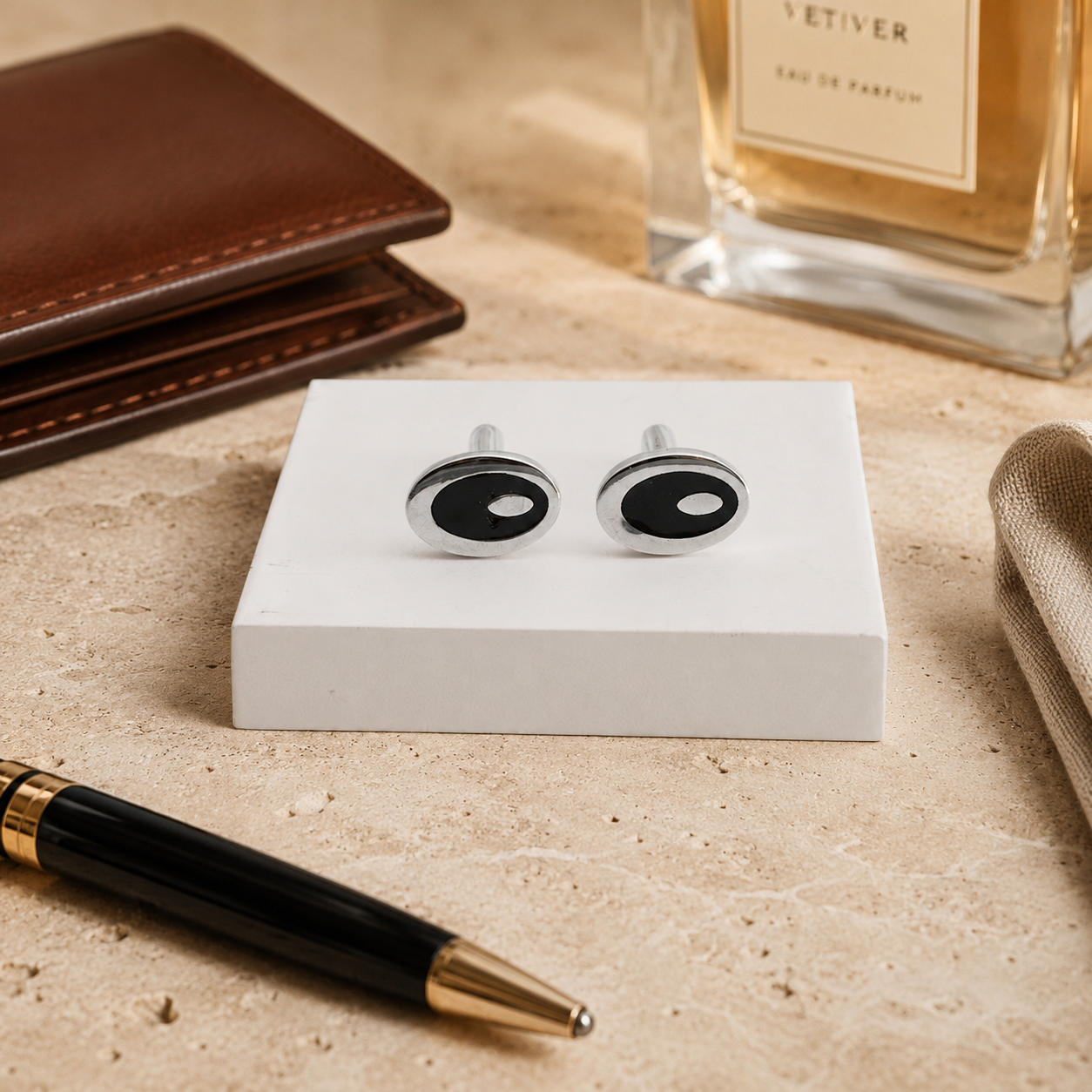 Oval Crest Cufflinks