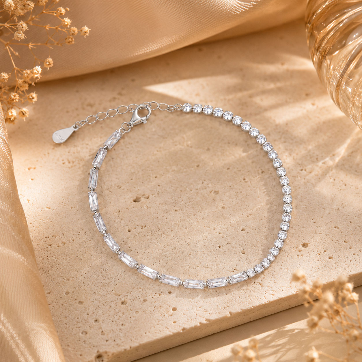 Baguette Charm Bracelet