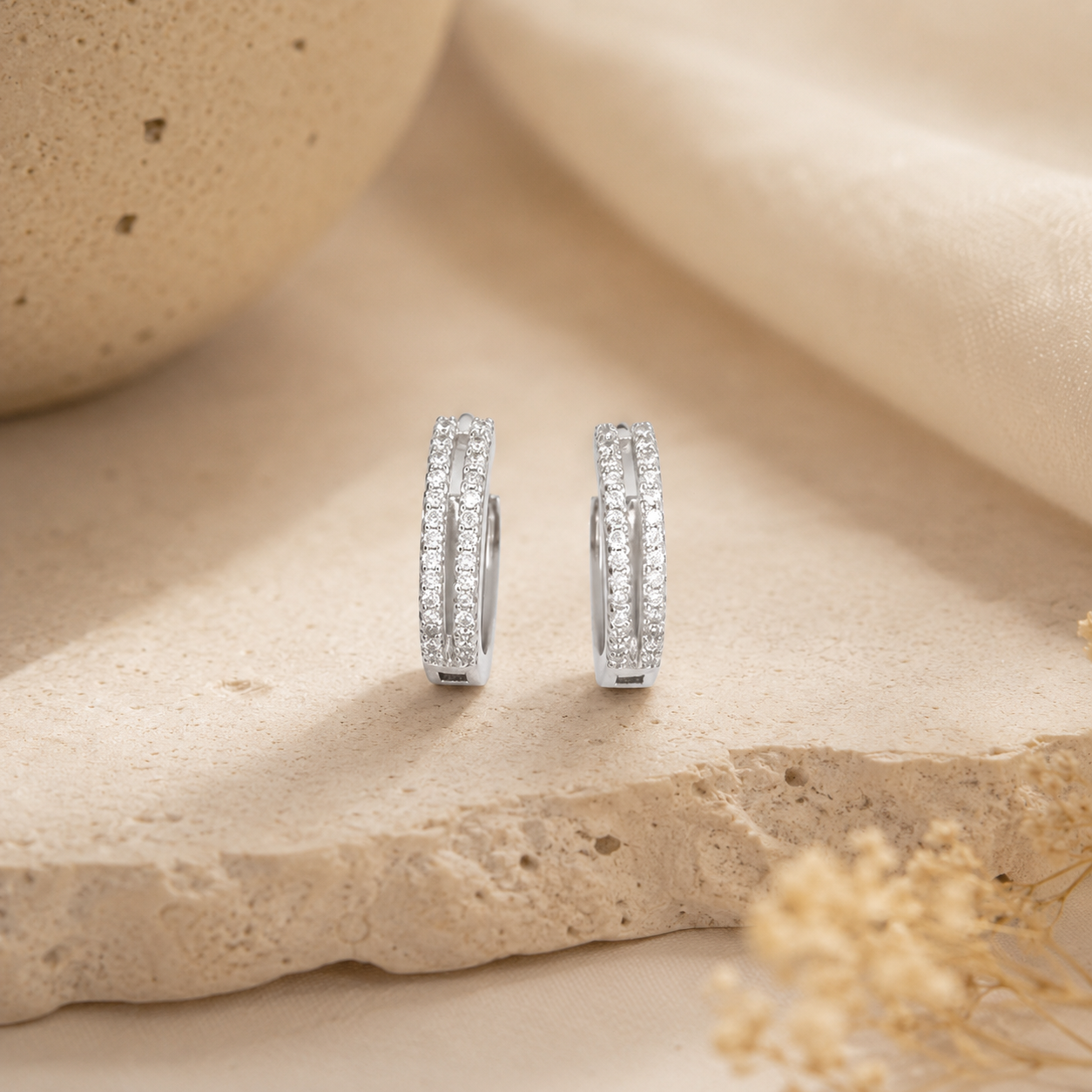 Duo Line Earrings