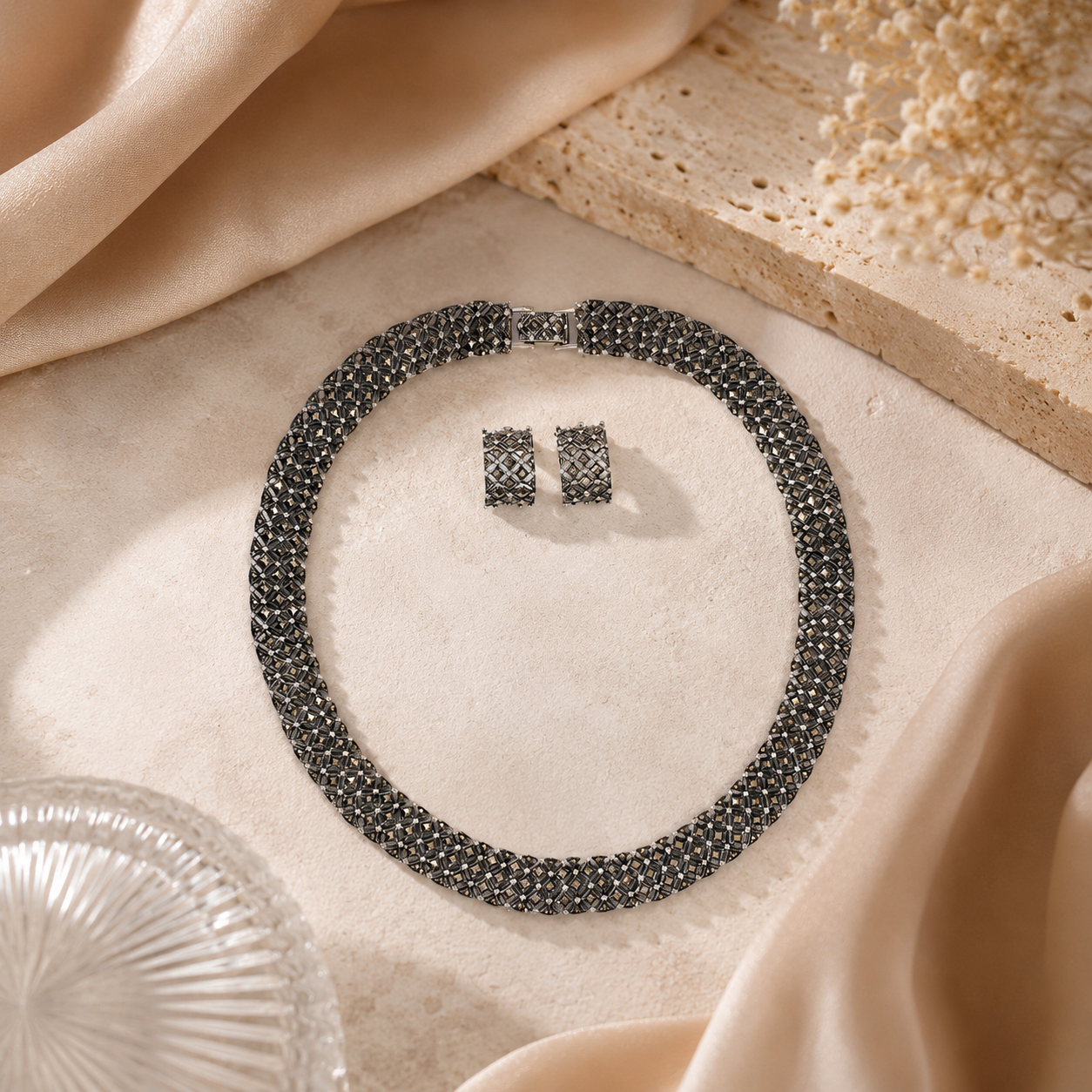 Noir Oxidised Necklace