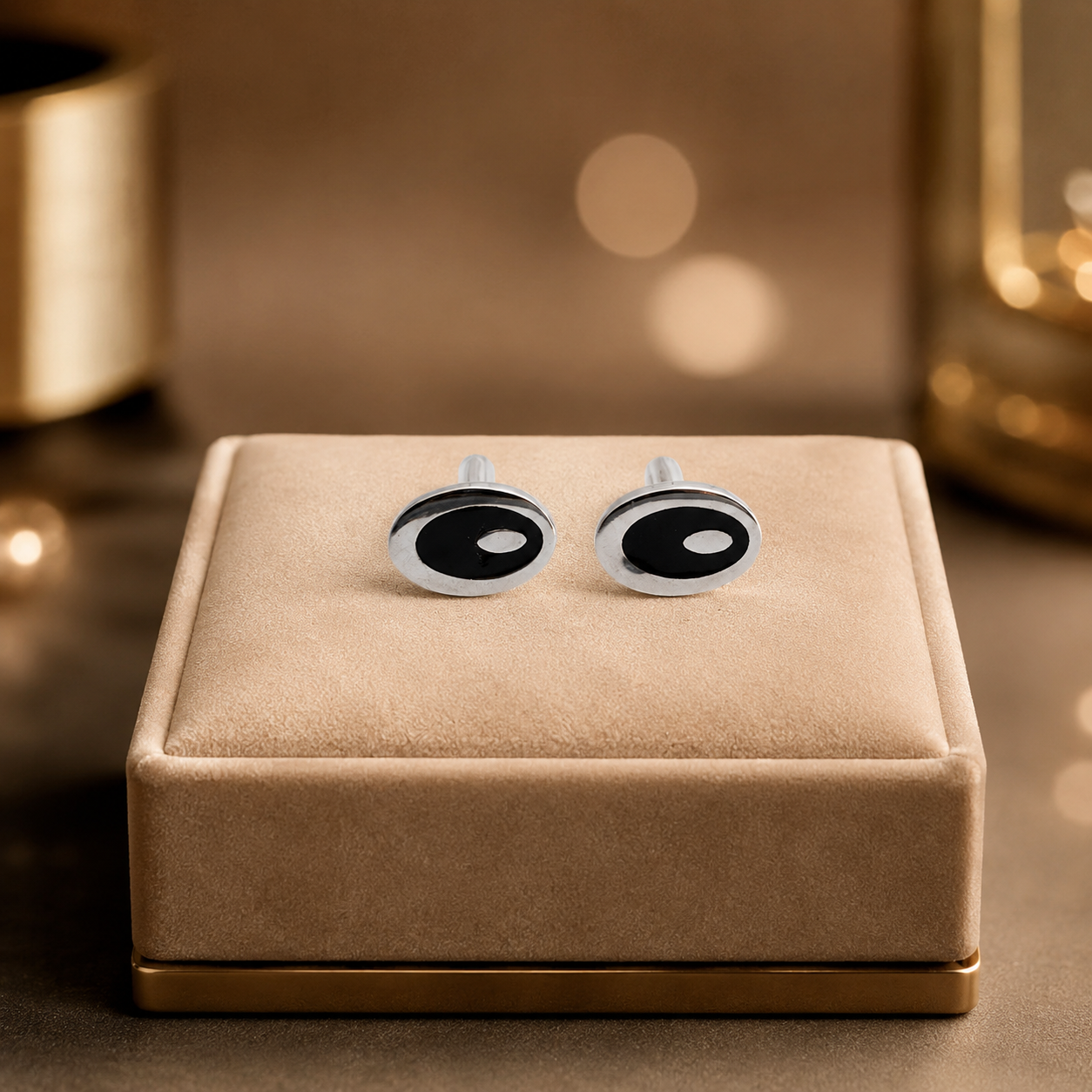 Oval Crest Cufflinks