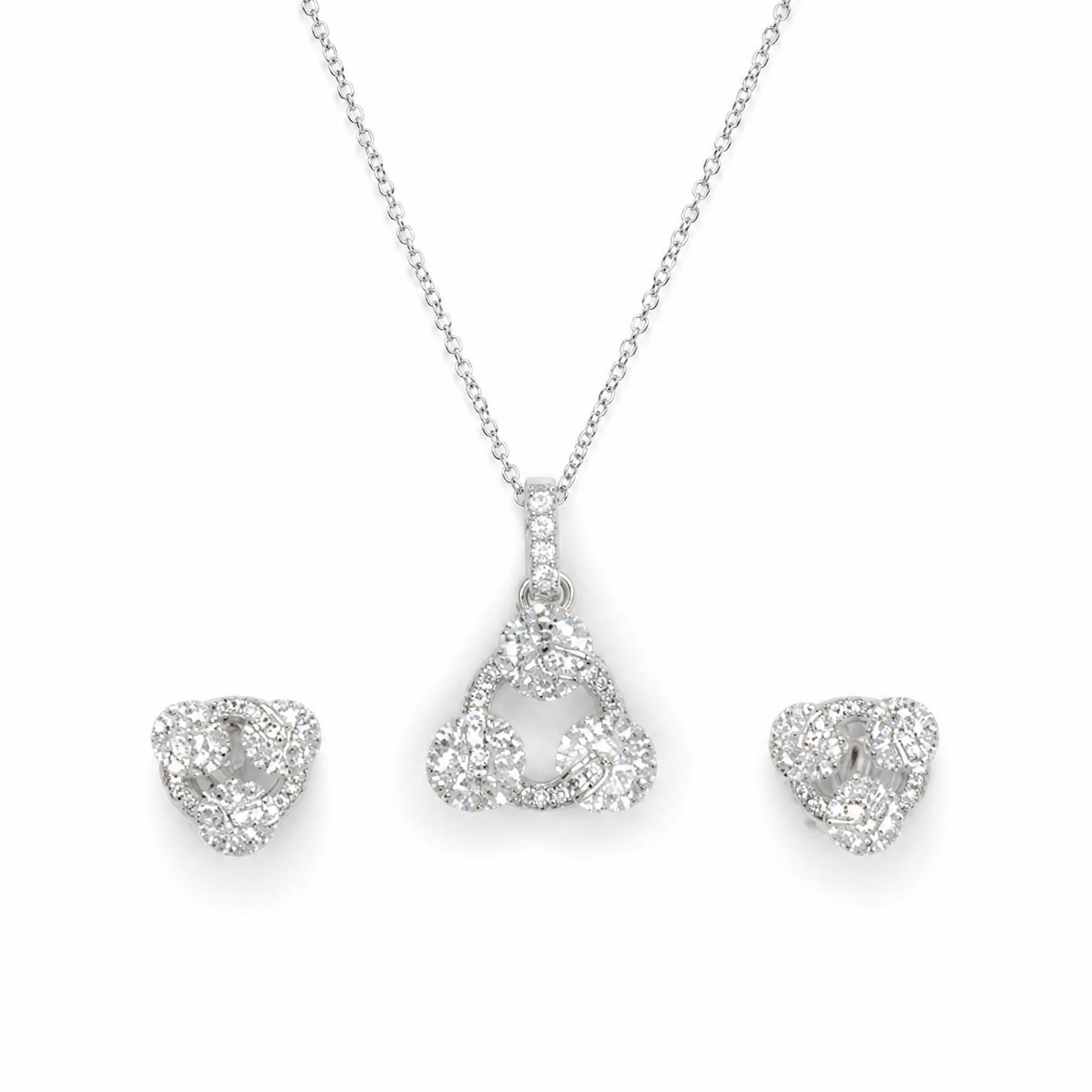 Round Spark Pendant Set