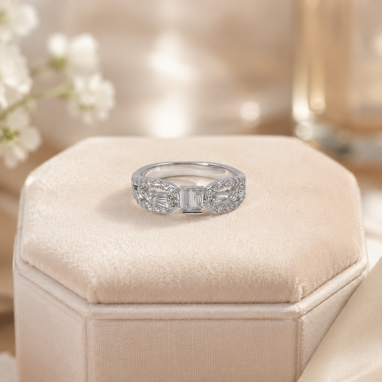 Baguette Edge Ring