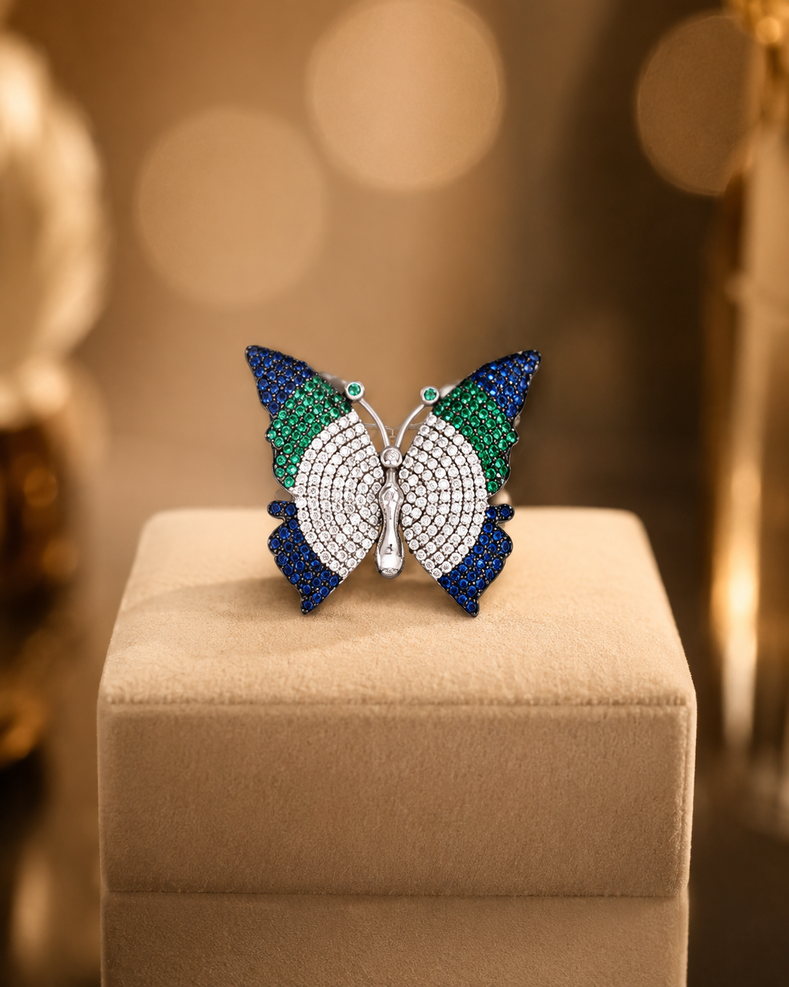 Butterfly Crest Brooch