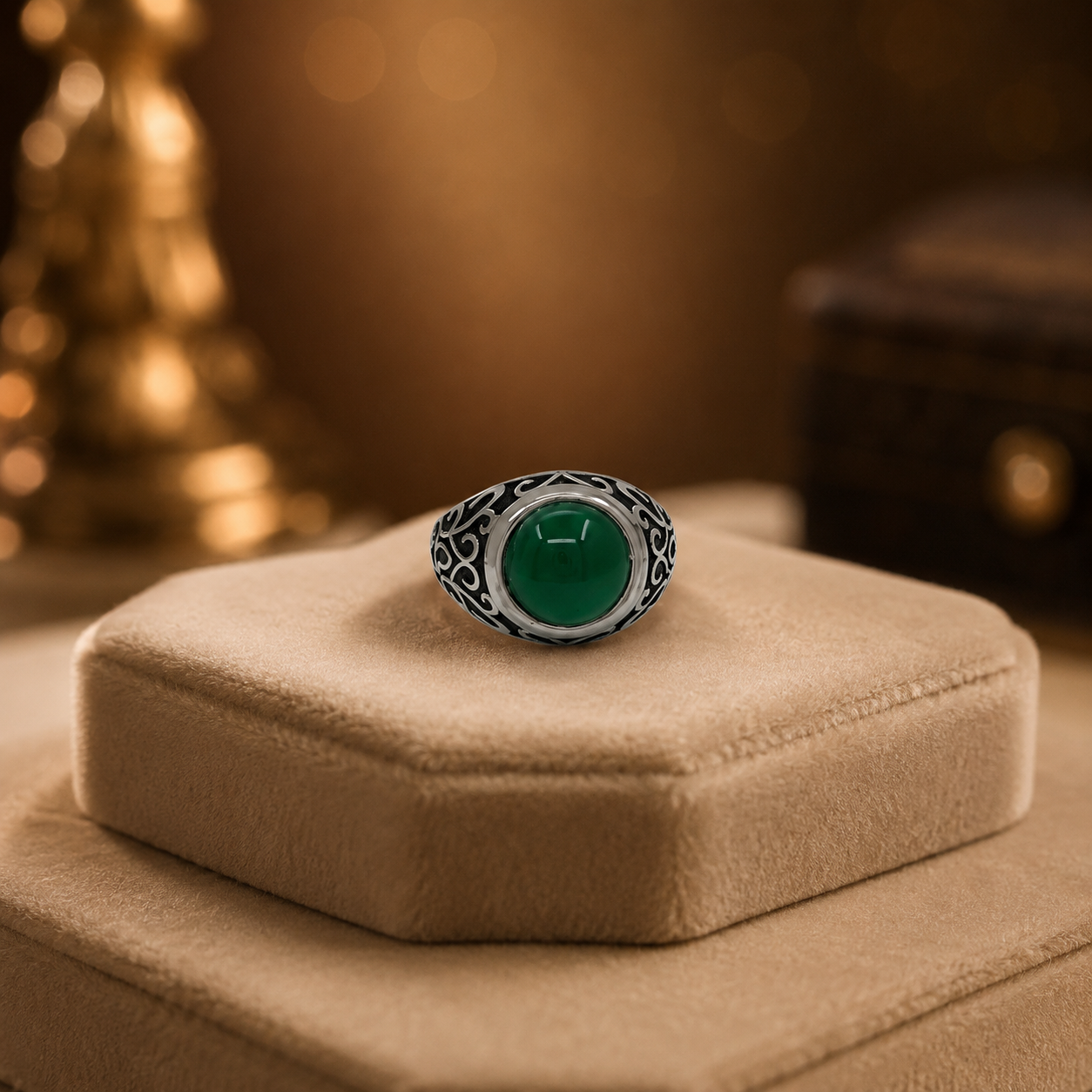 Emerald Men’s Ring
