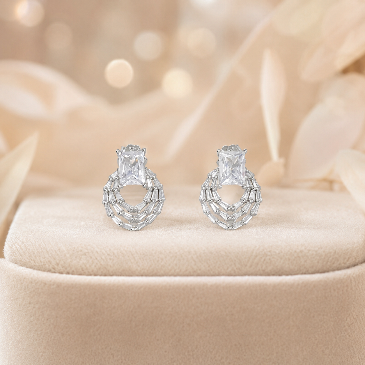 Emerald Solitaire Earrings