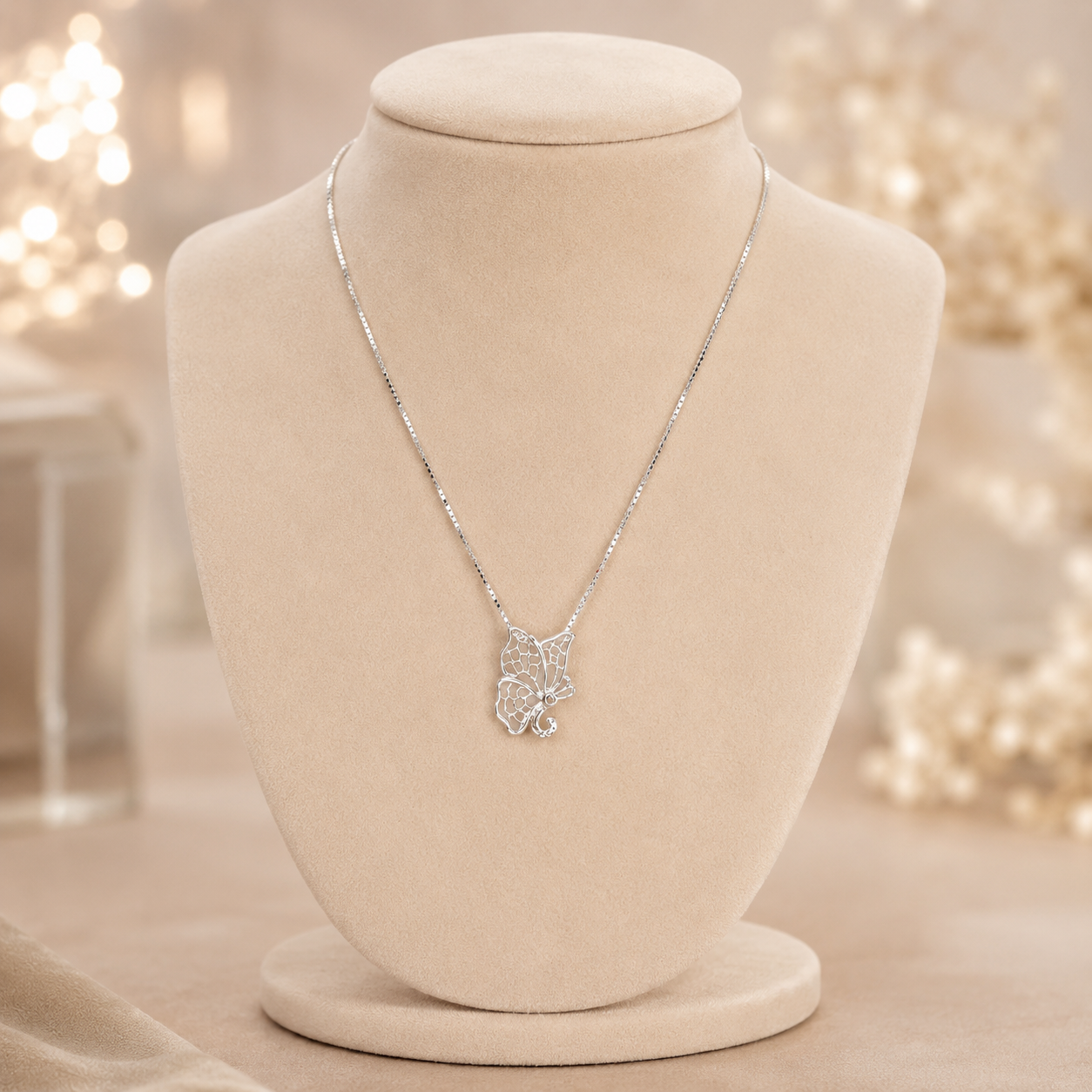 Papillon Silver Pendant