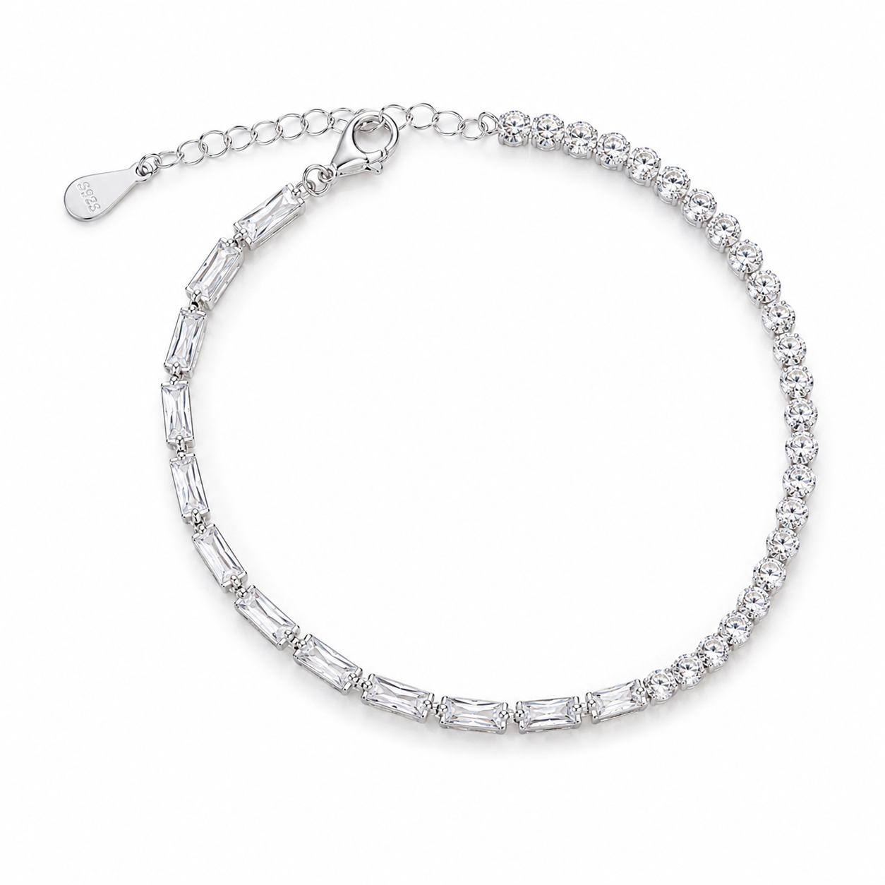 Baguette Charm Bracelet