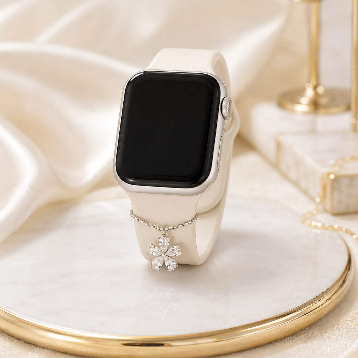 Flora Diamond Charm