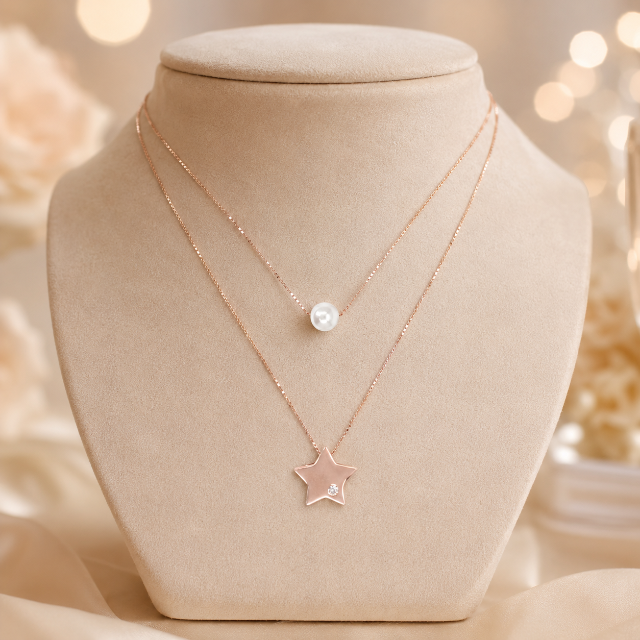 Rosé Pearl Pendant
