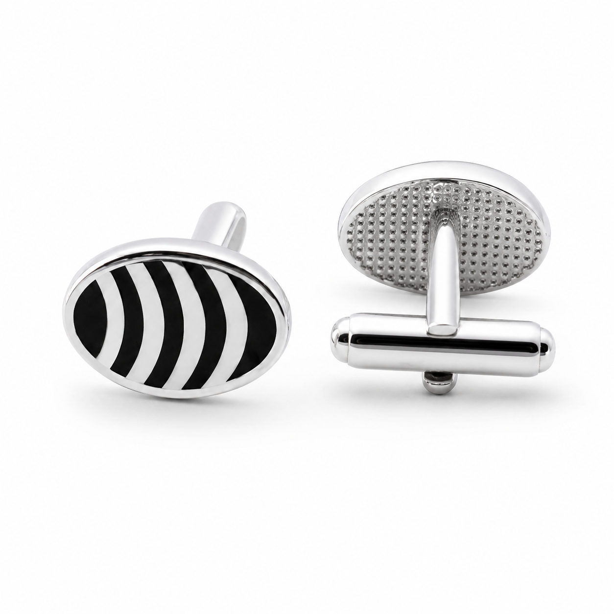 Ebony Enamel Cufflinks