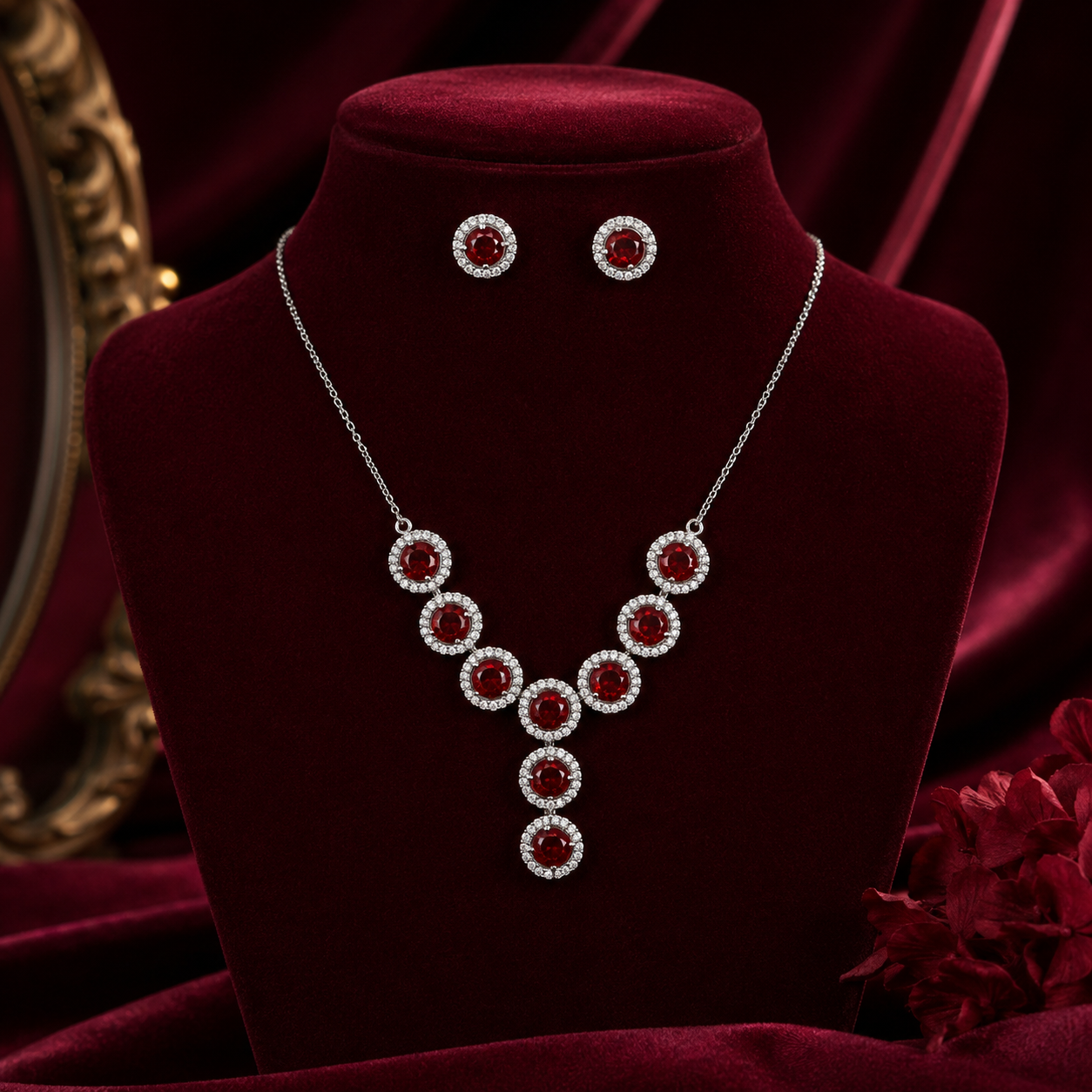 Scarlet Luxe Pendant Set