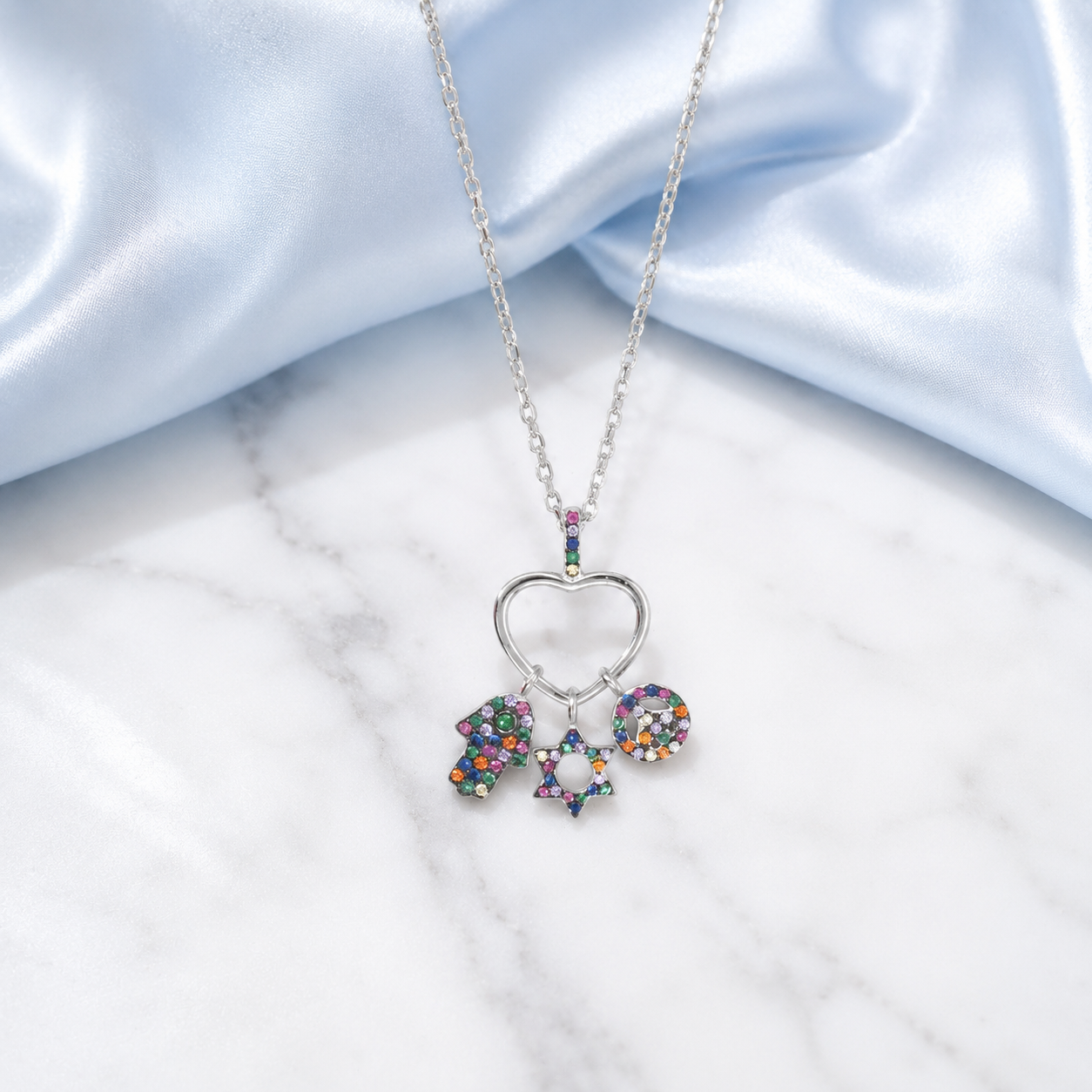 Heart Shaped Silver Pendant
