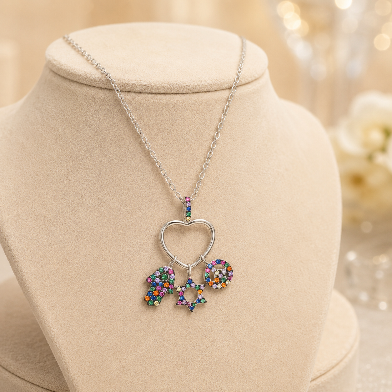 Heart Shaped Silver Pendant