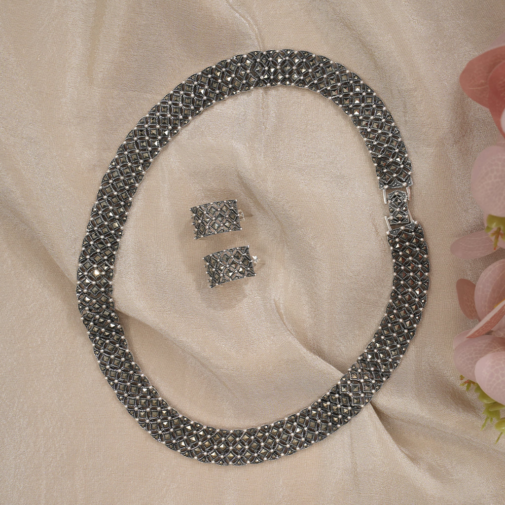 Oxidised Silver Necklace