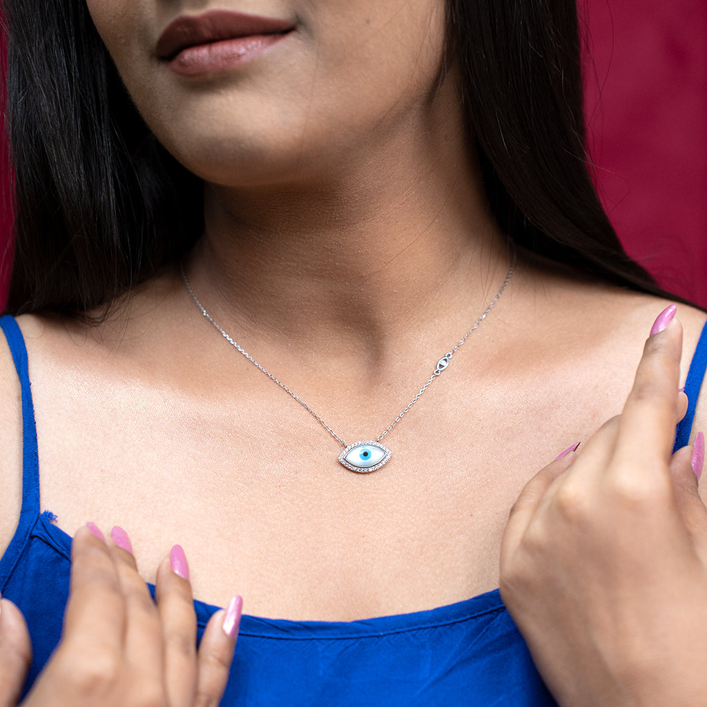 Evil Eye Silver Pendant