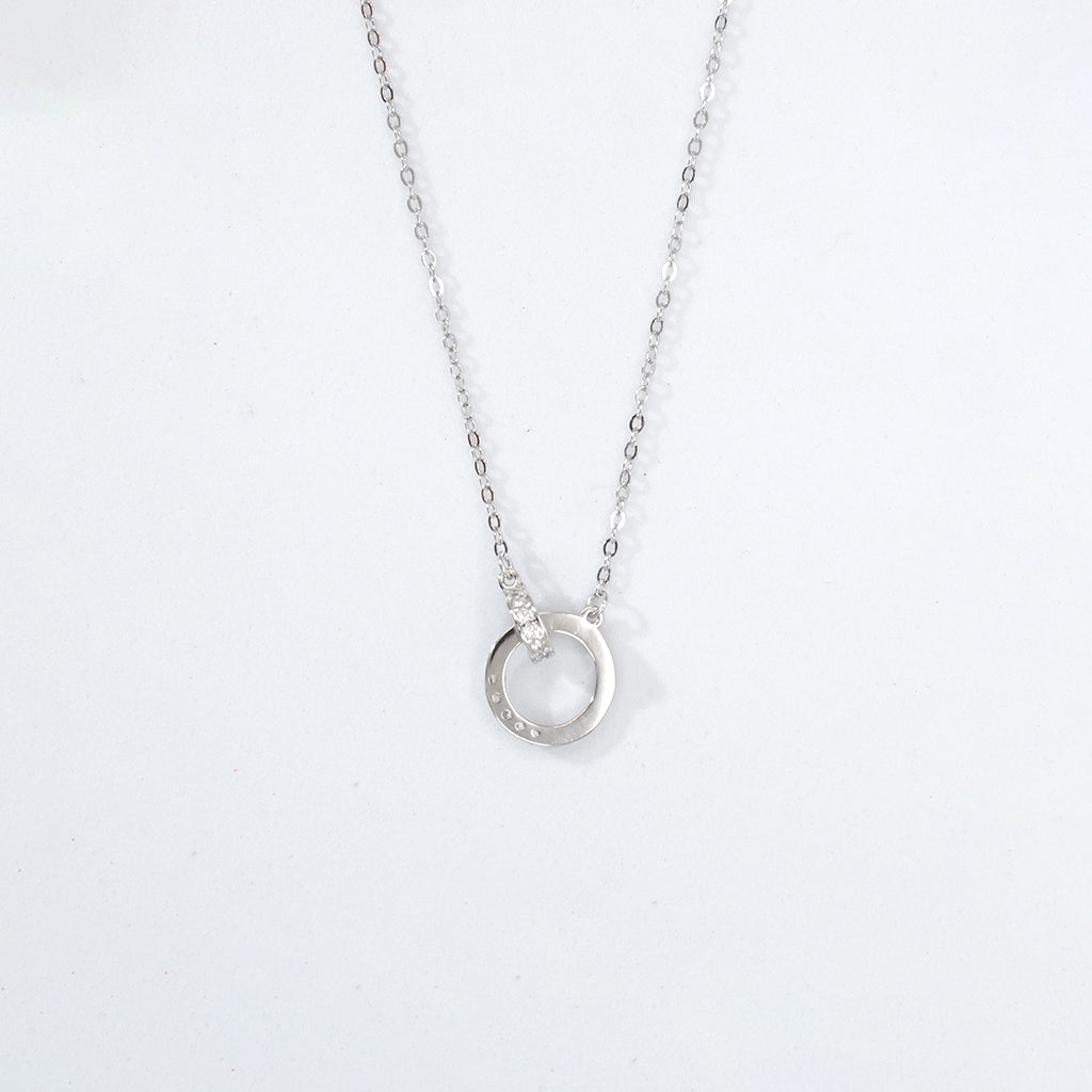 Interlocked Circle Silver Pendant