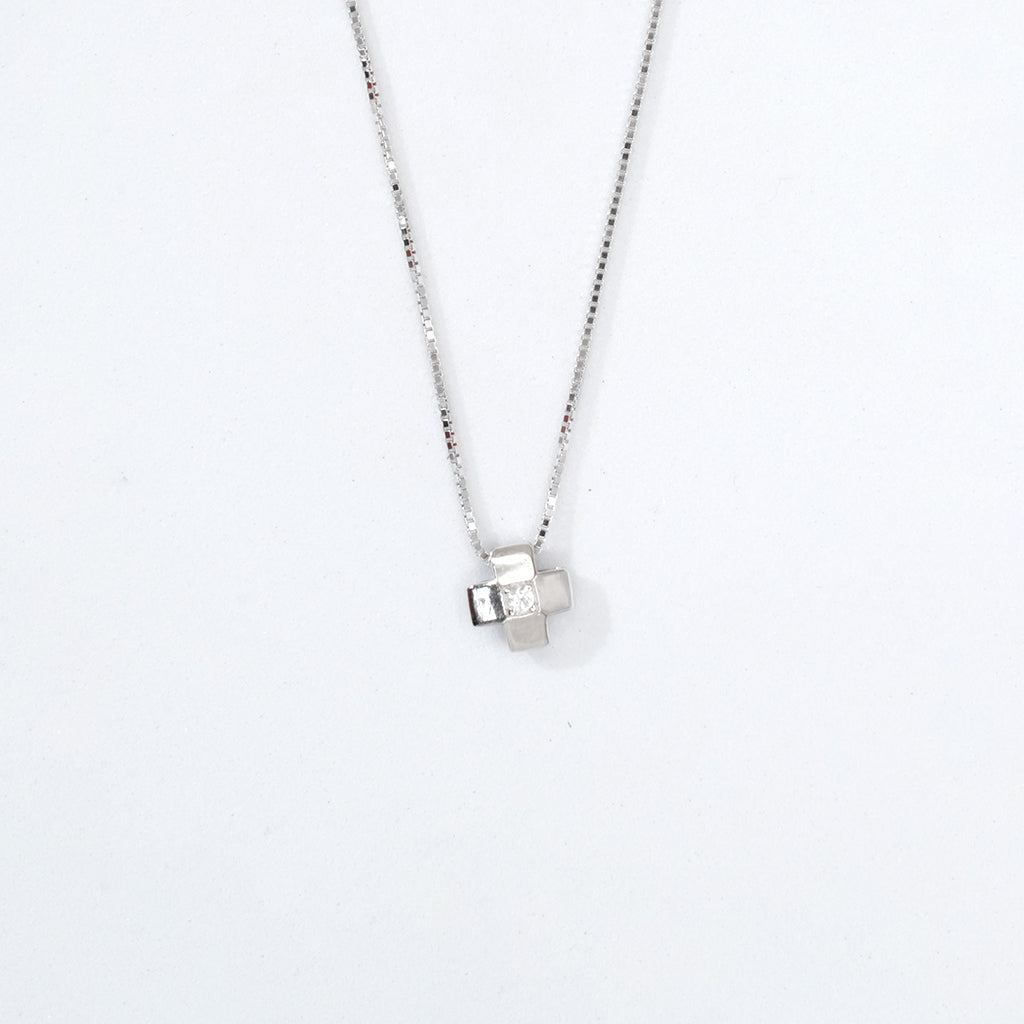 Square Shaped Silver Pendant