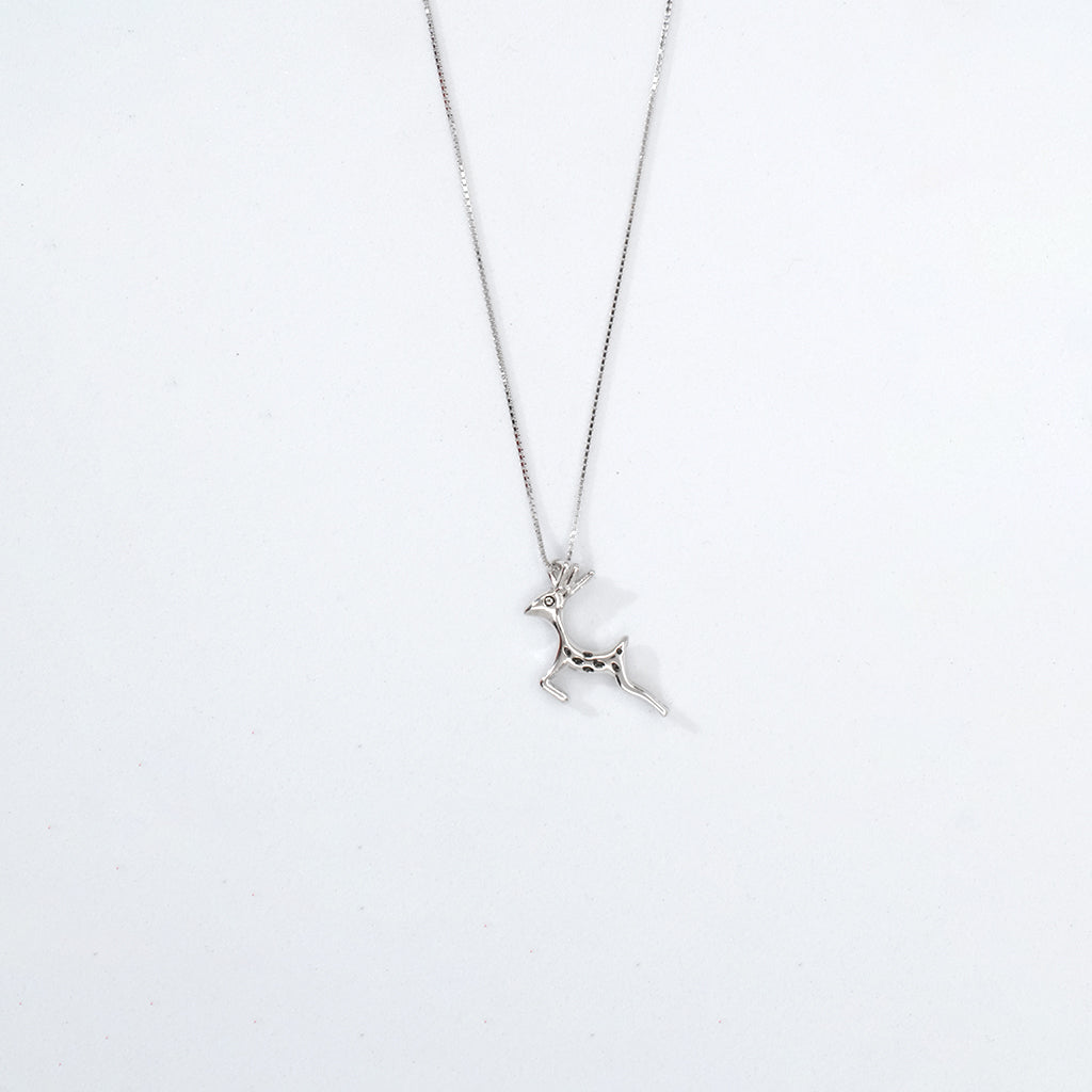 Deer Shaped Silver Pendant