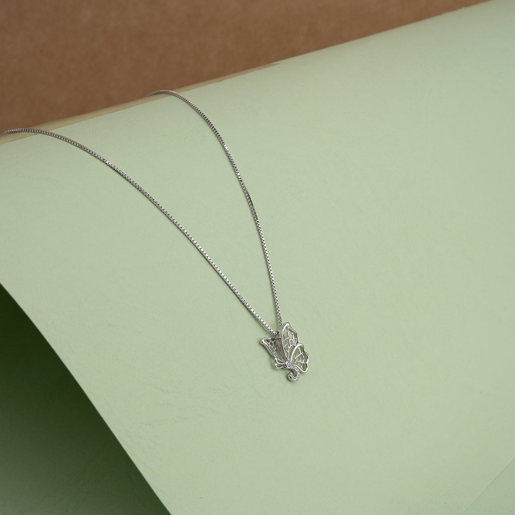 Silver Butterfly Pendant