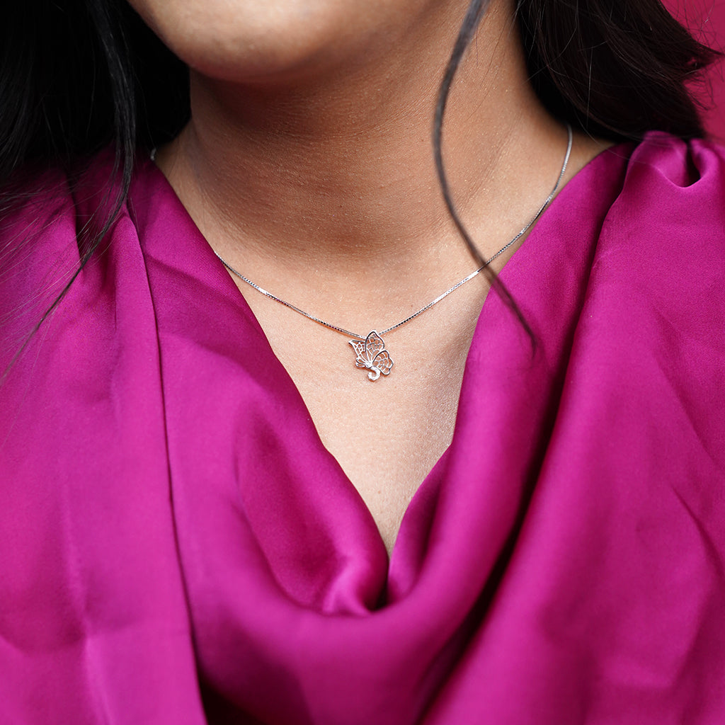 Silver Butterfly Pendant