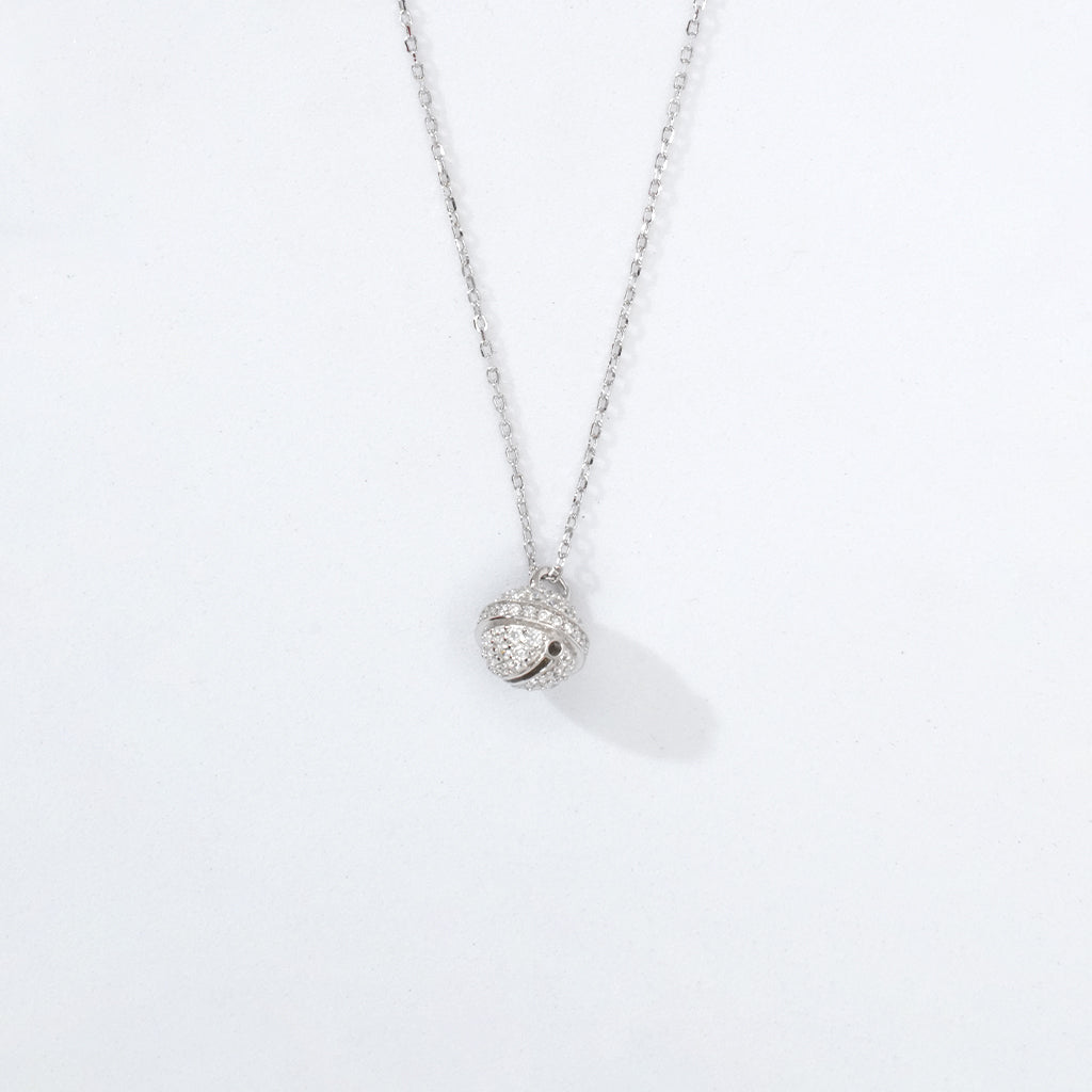 Disco Ball Silver Pendant