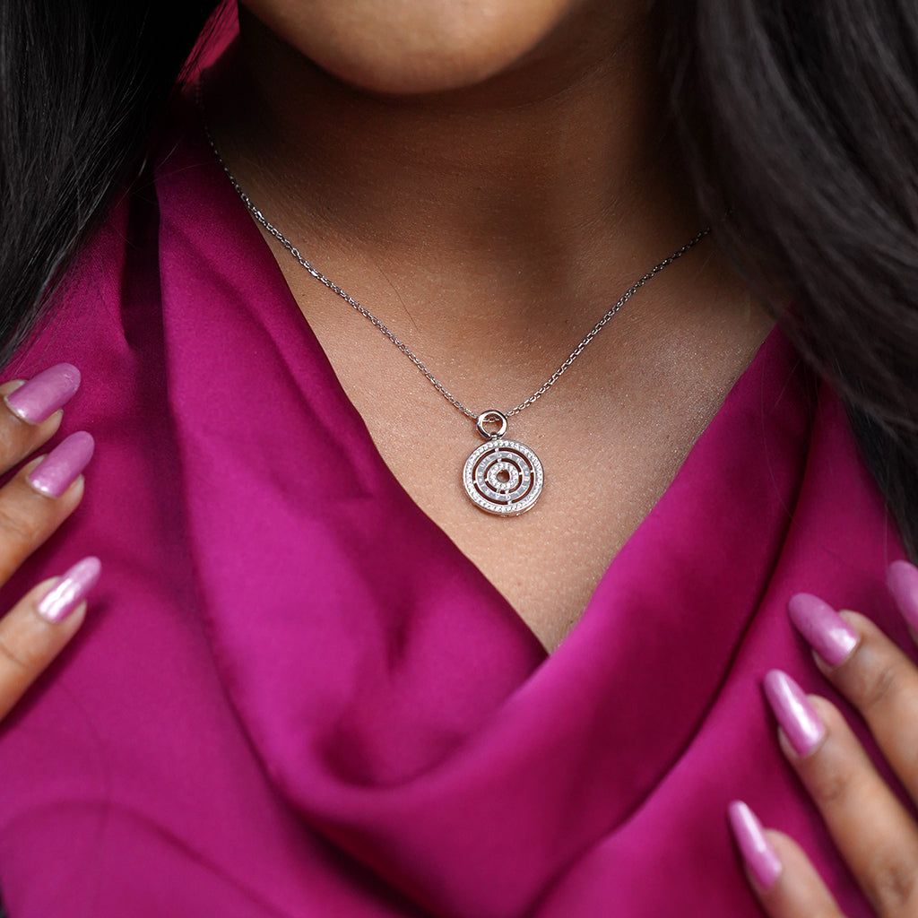 Bvlgari Designed Silver Pendant