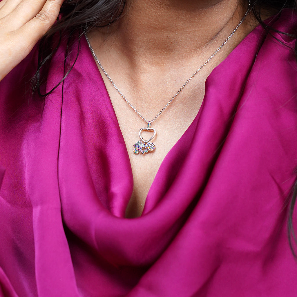 Heart Shaped Silver Pendant