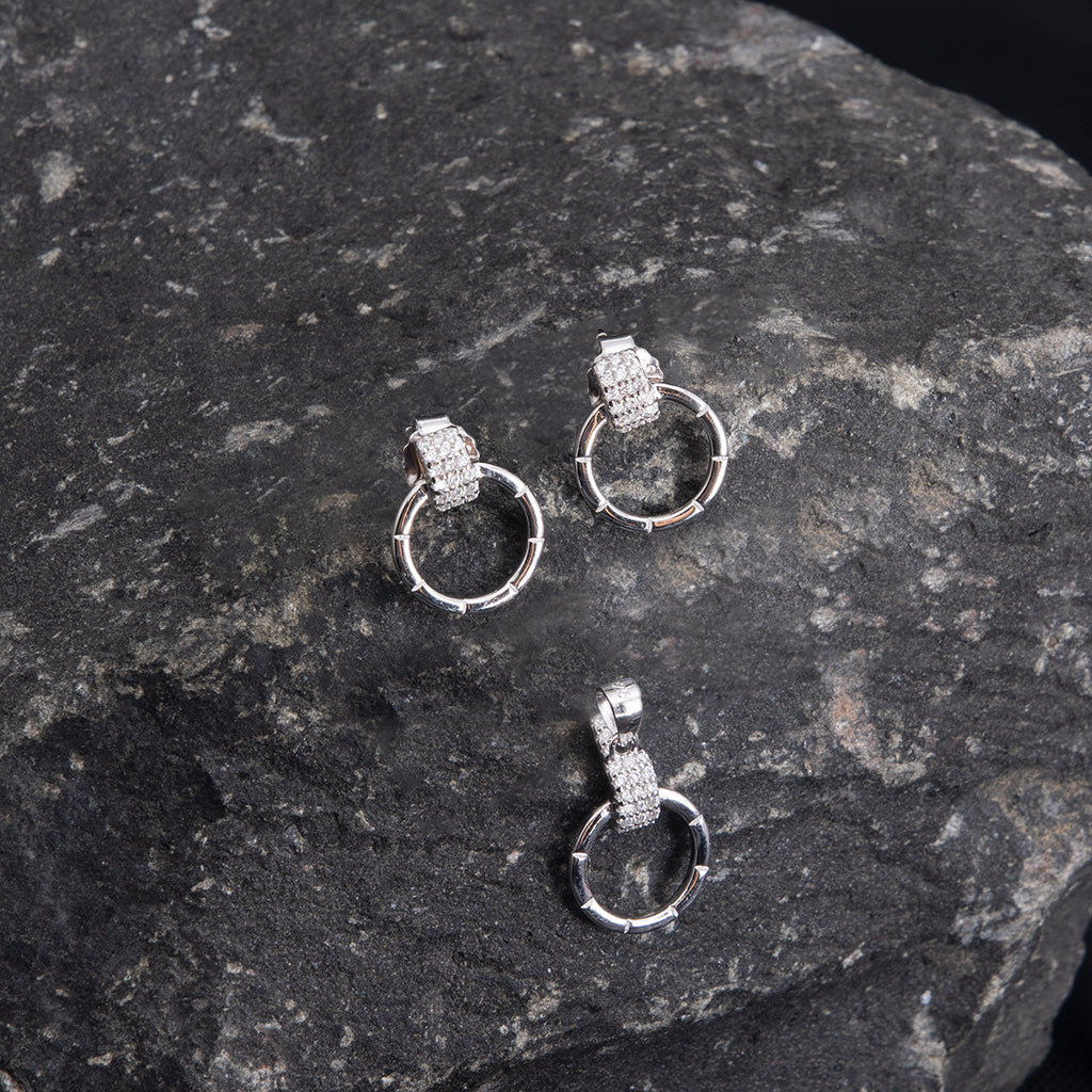 Stunning Silver Tops With Sterling 925 Silver Pendant Set