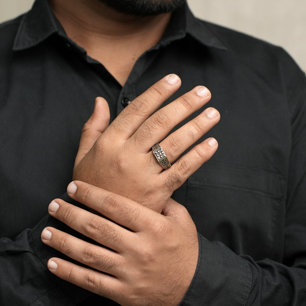 Oxidized Silver Ring