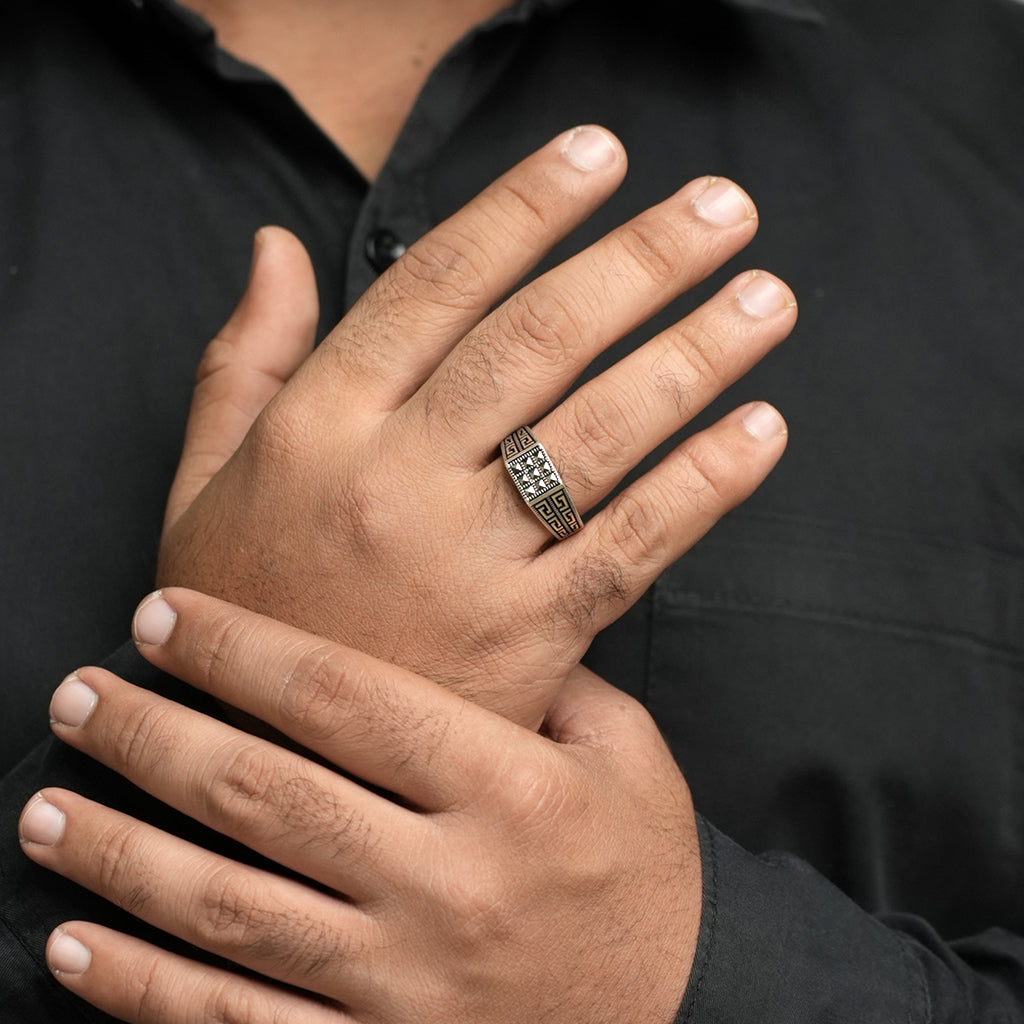 Oxidized Silver Ring